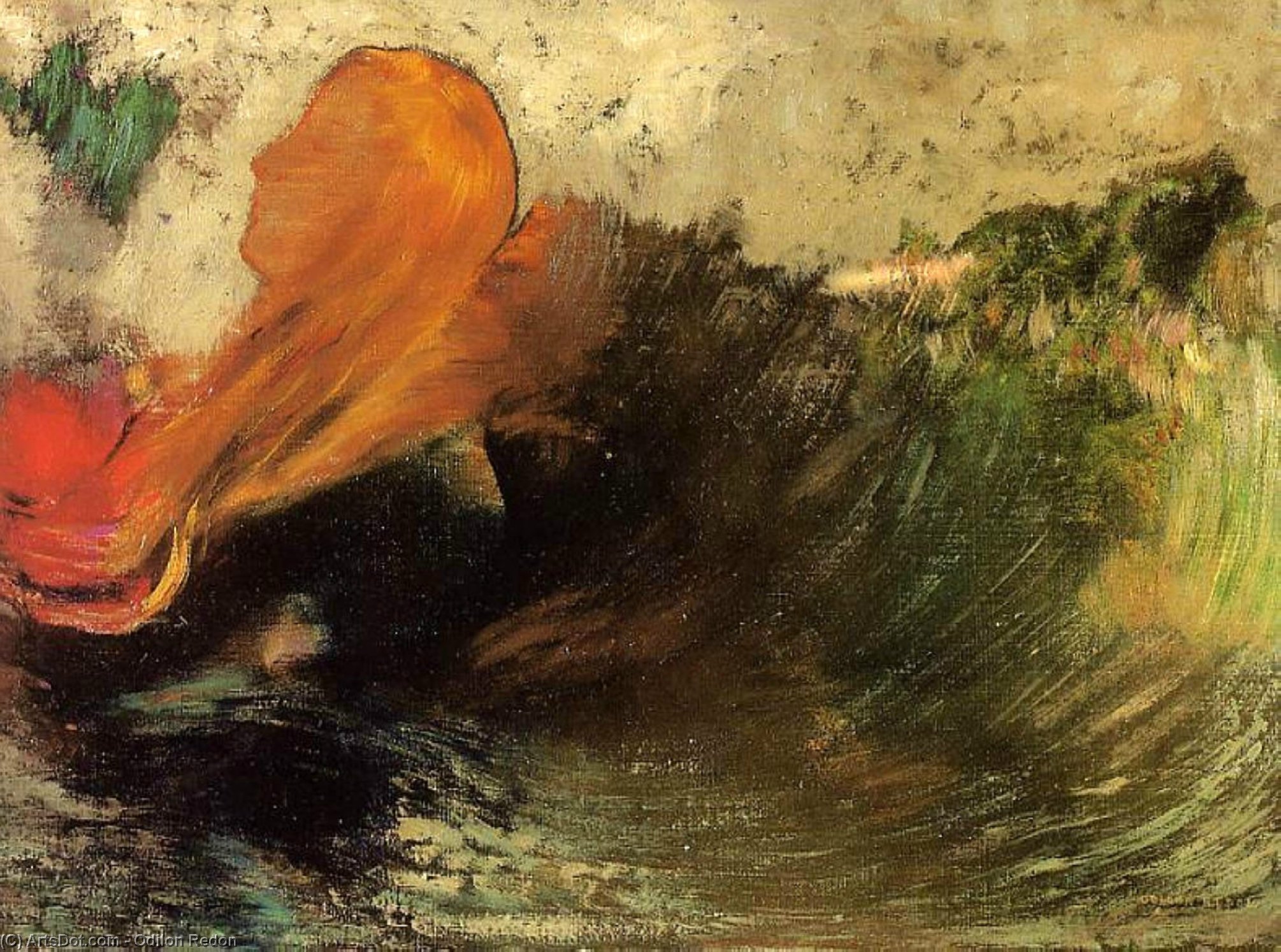 La Muerte De Ofelia — Odilon Redon