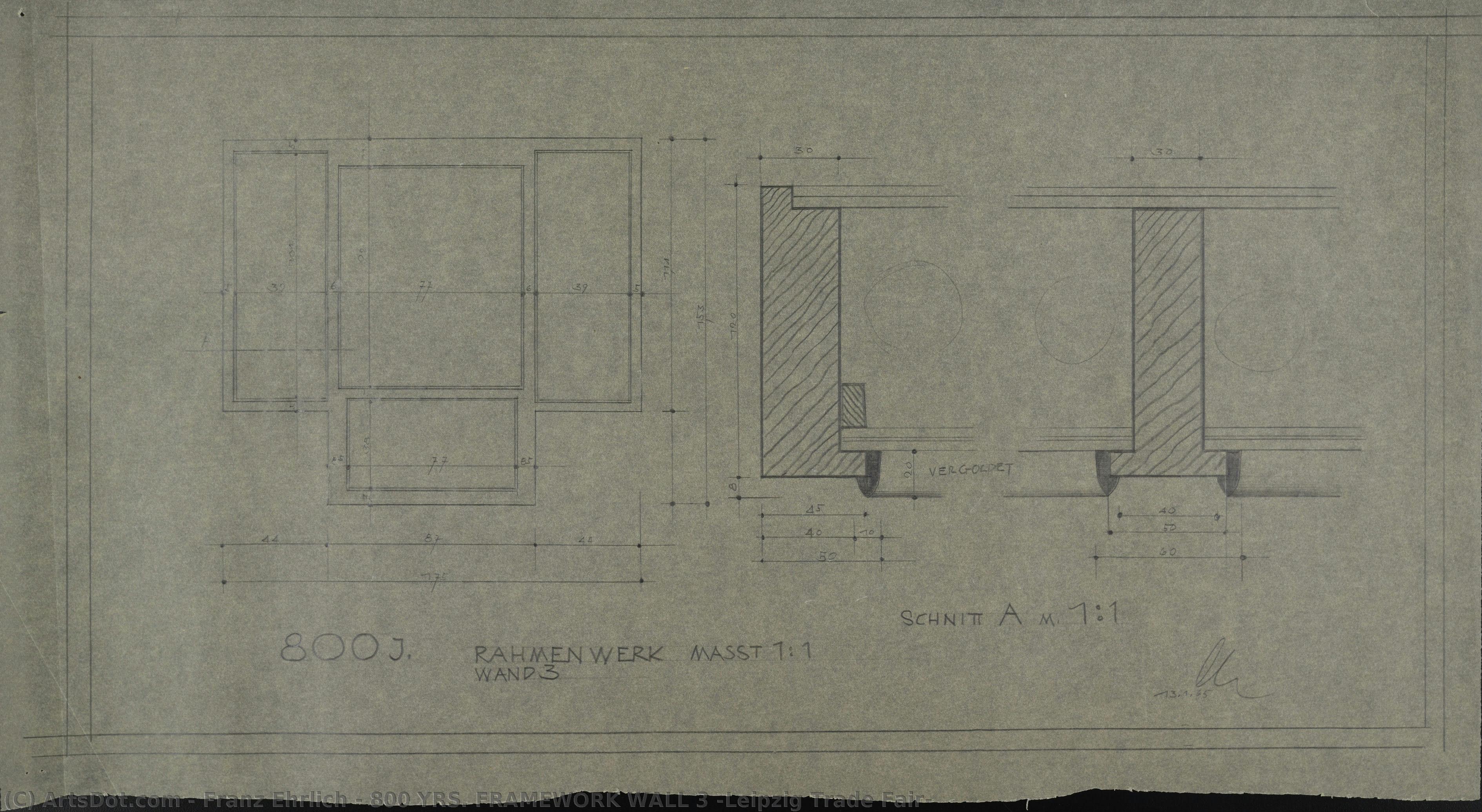 800 Yrs. Framework Wall 3 (leipzig Trade Fair) — Franz Ehrlich