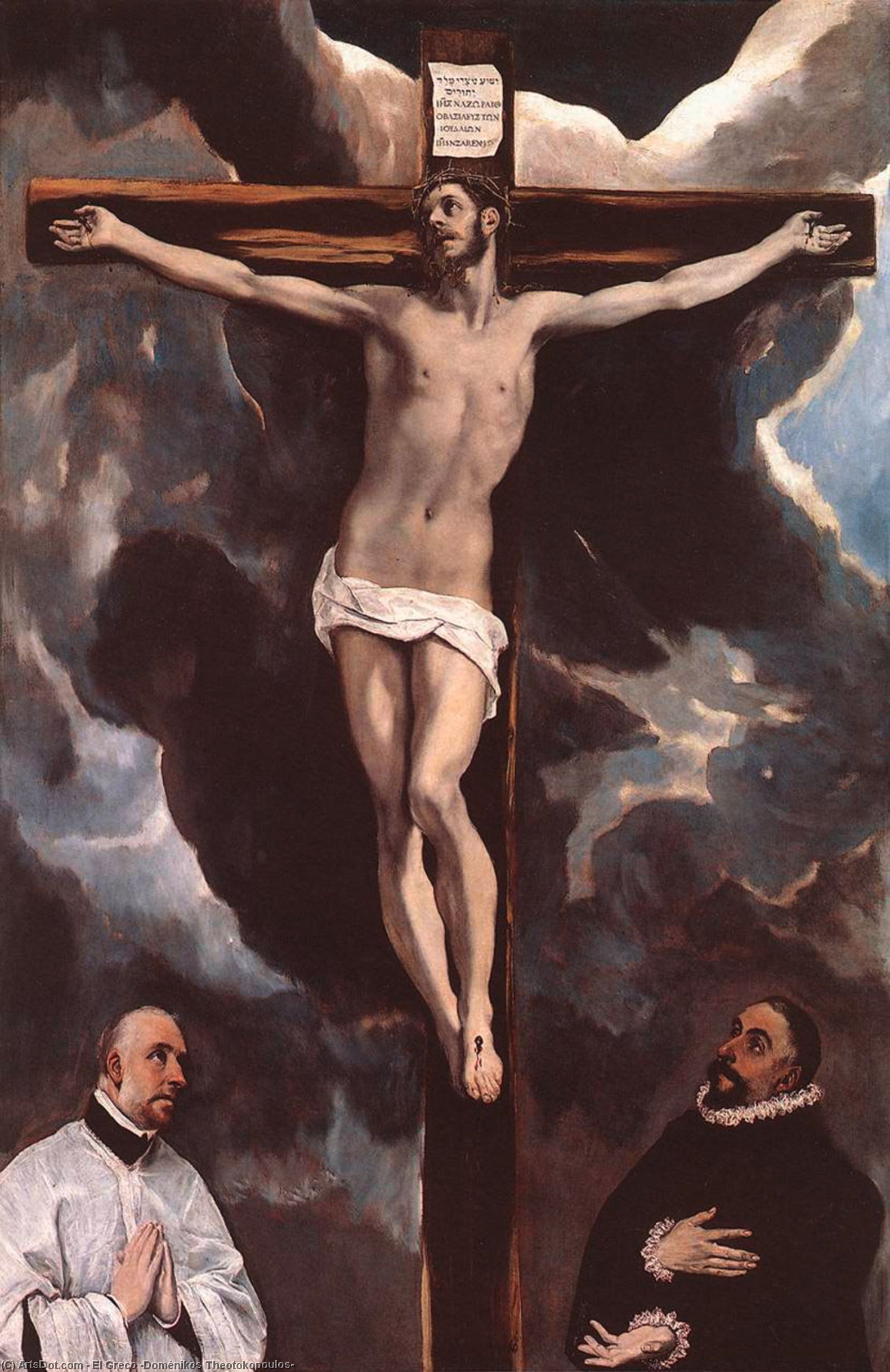 Ел Греко - Christ on the Cross Adored by Donors