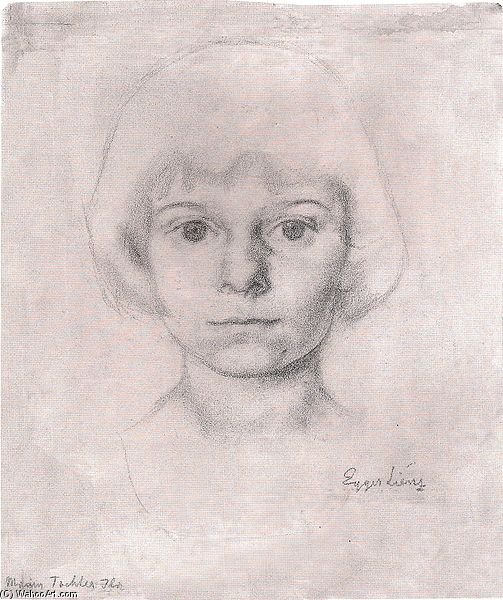 The Artists Daughter Ila - — Albin Egger Lienz