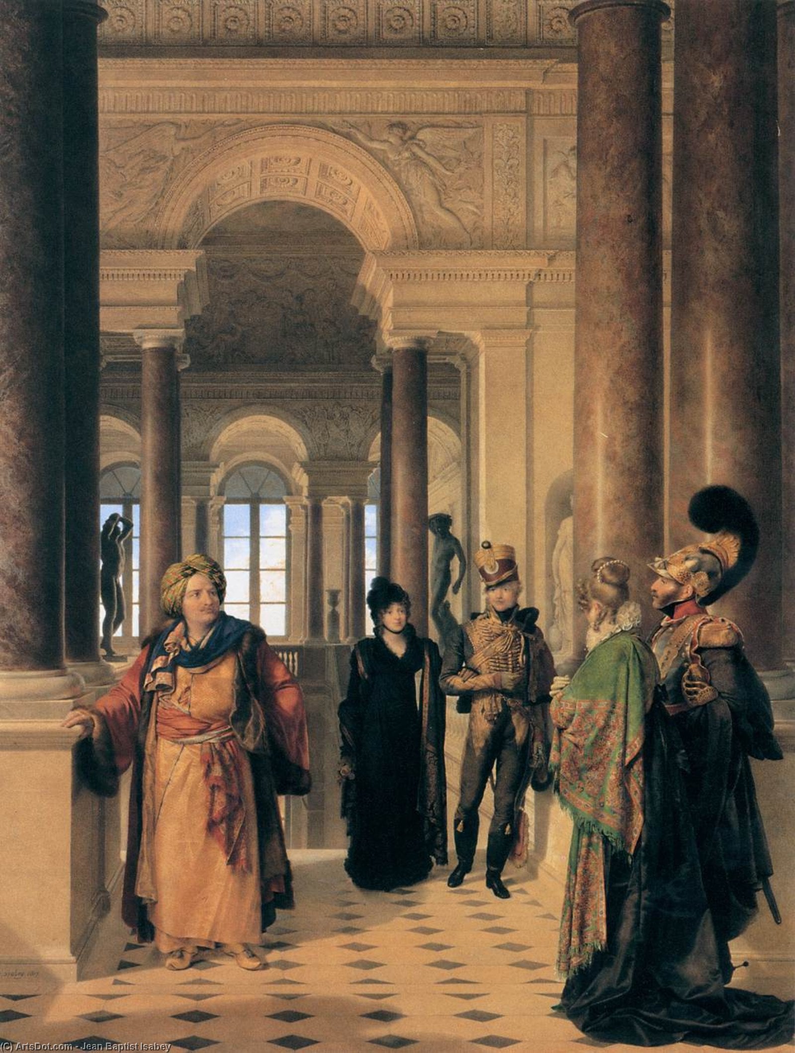 L'escalier Du Musée — Jean-baptiste Isabey