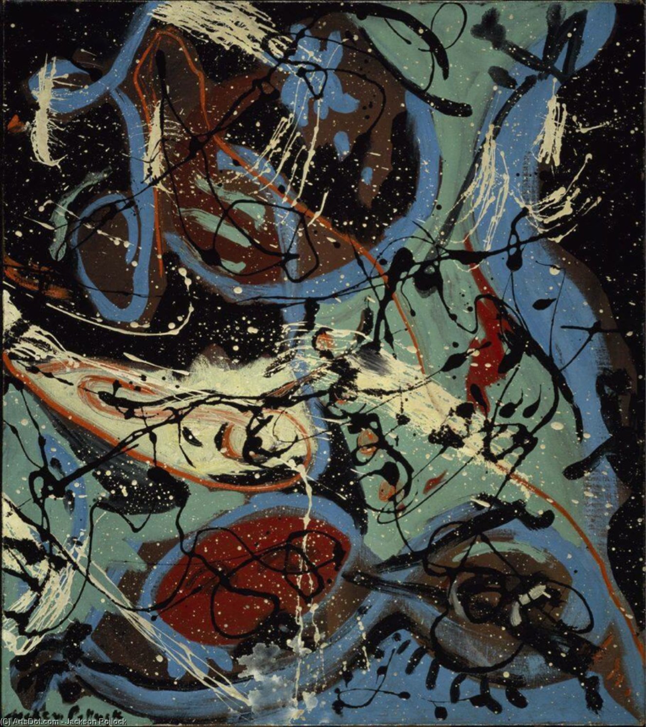 Paul Jackson Pollock - Composition with Pouring II