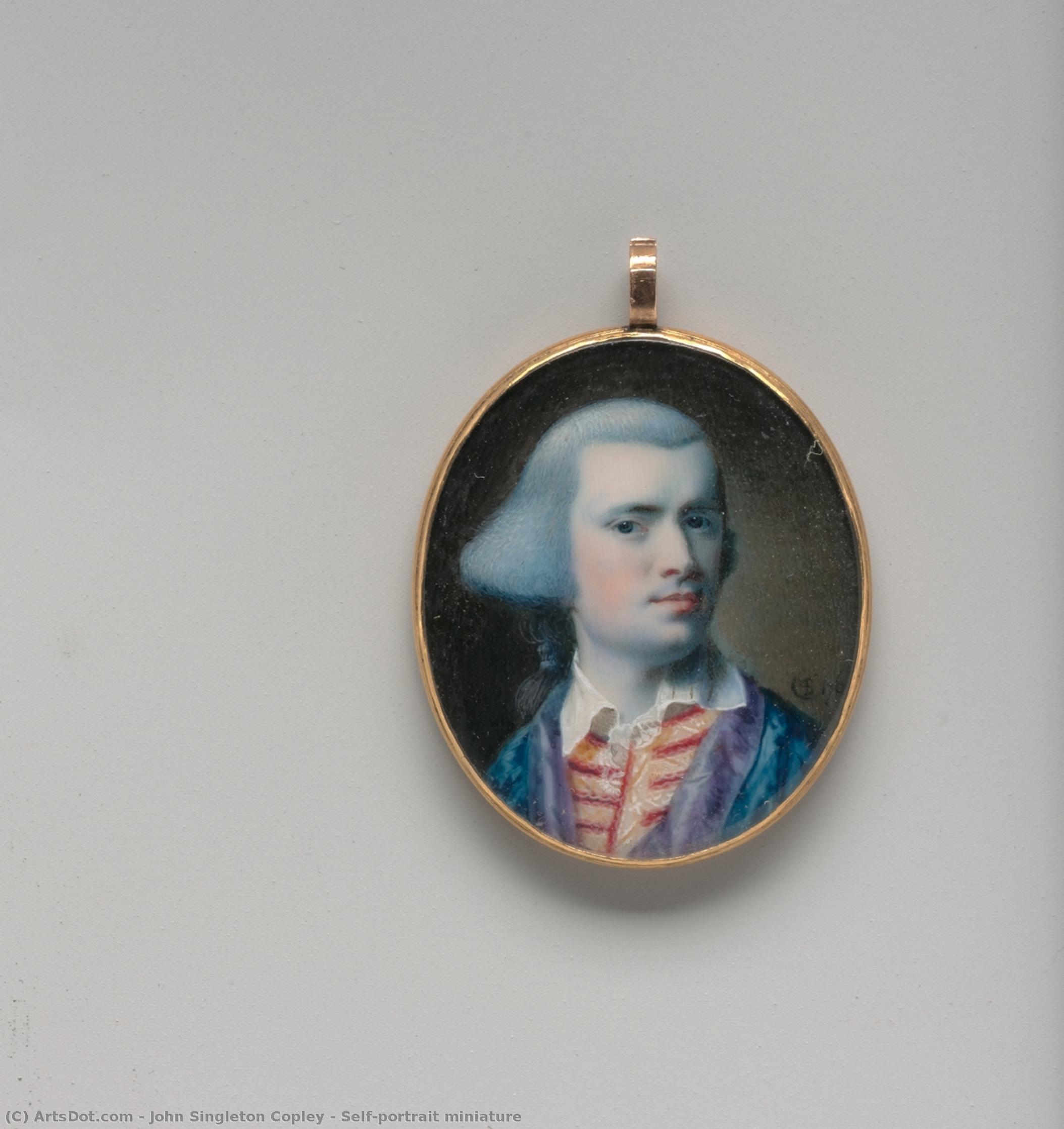 Self-portrait Miniature — Džonas Singltonas Koplis