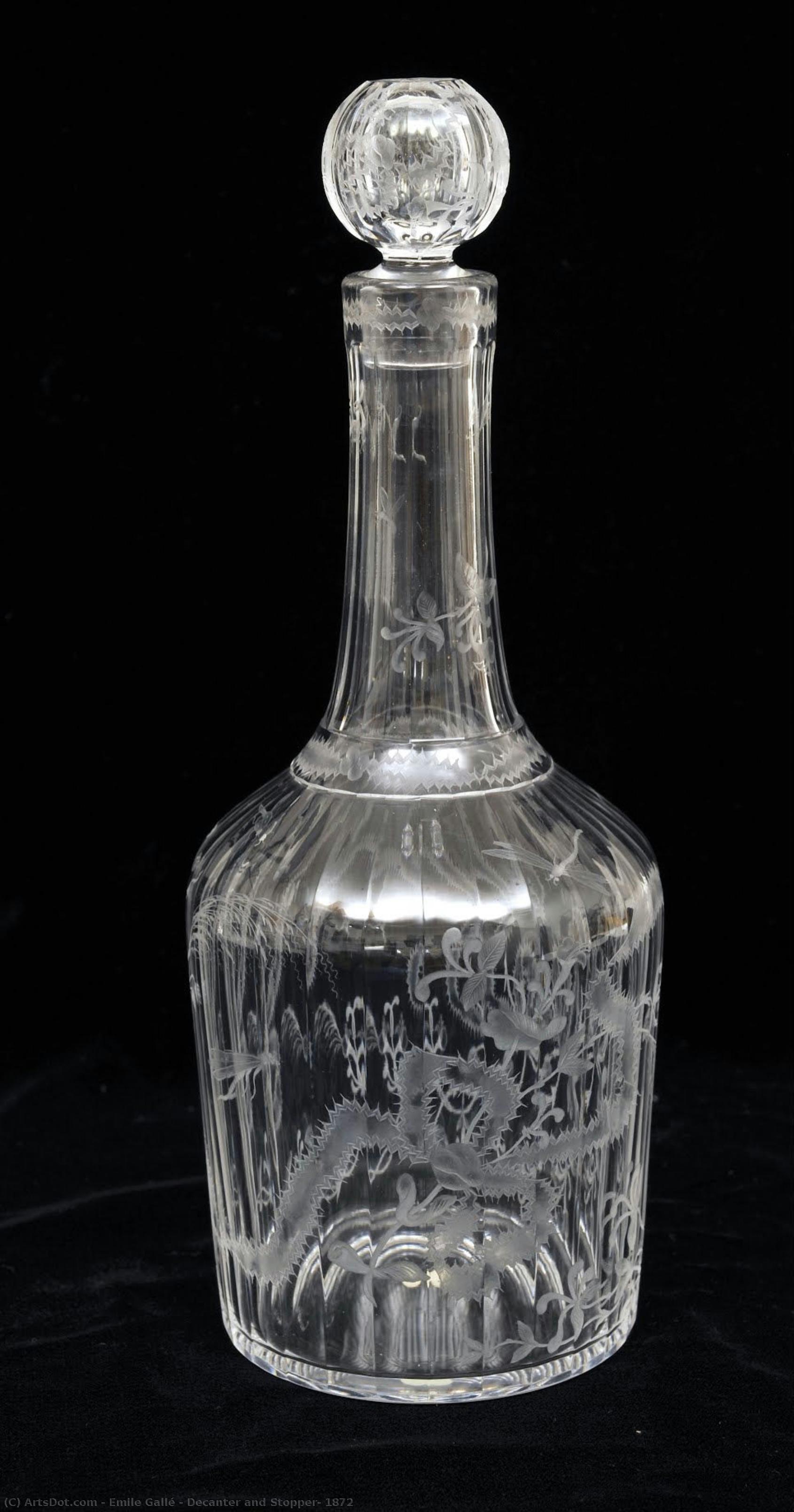 Glasdekan Og Stopper — Émile Gallé