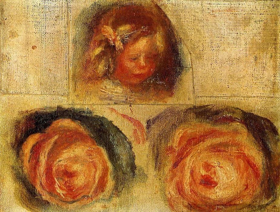 أوجين رينوار - Coco and Roses (study)