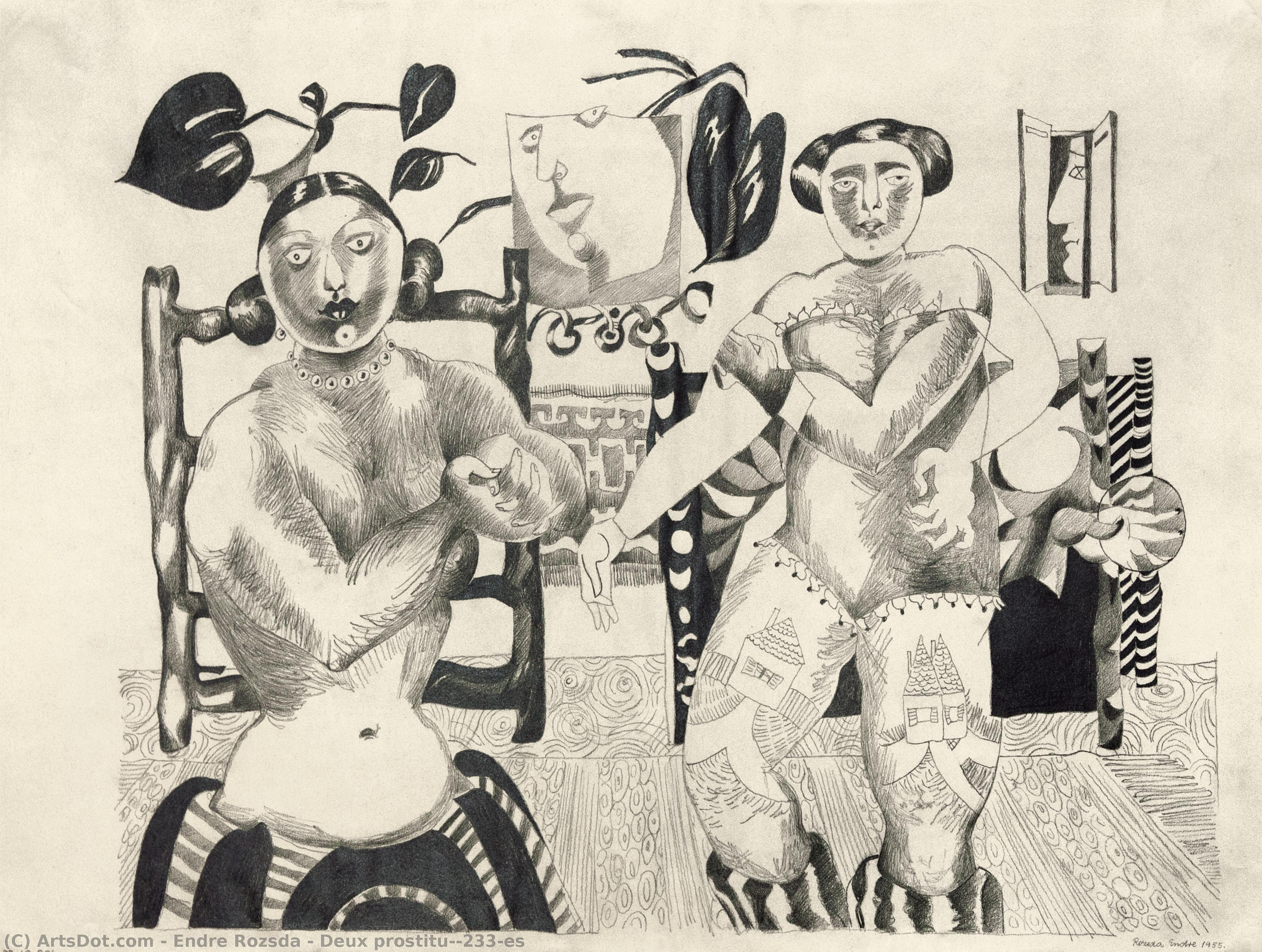 Deux Prostituées — Endre Rozsda