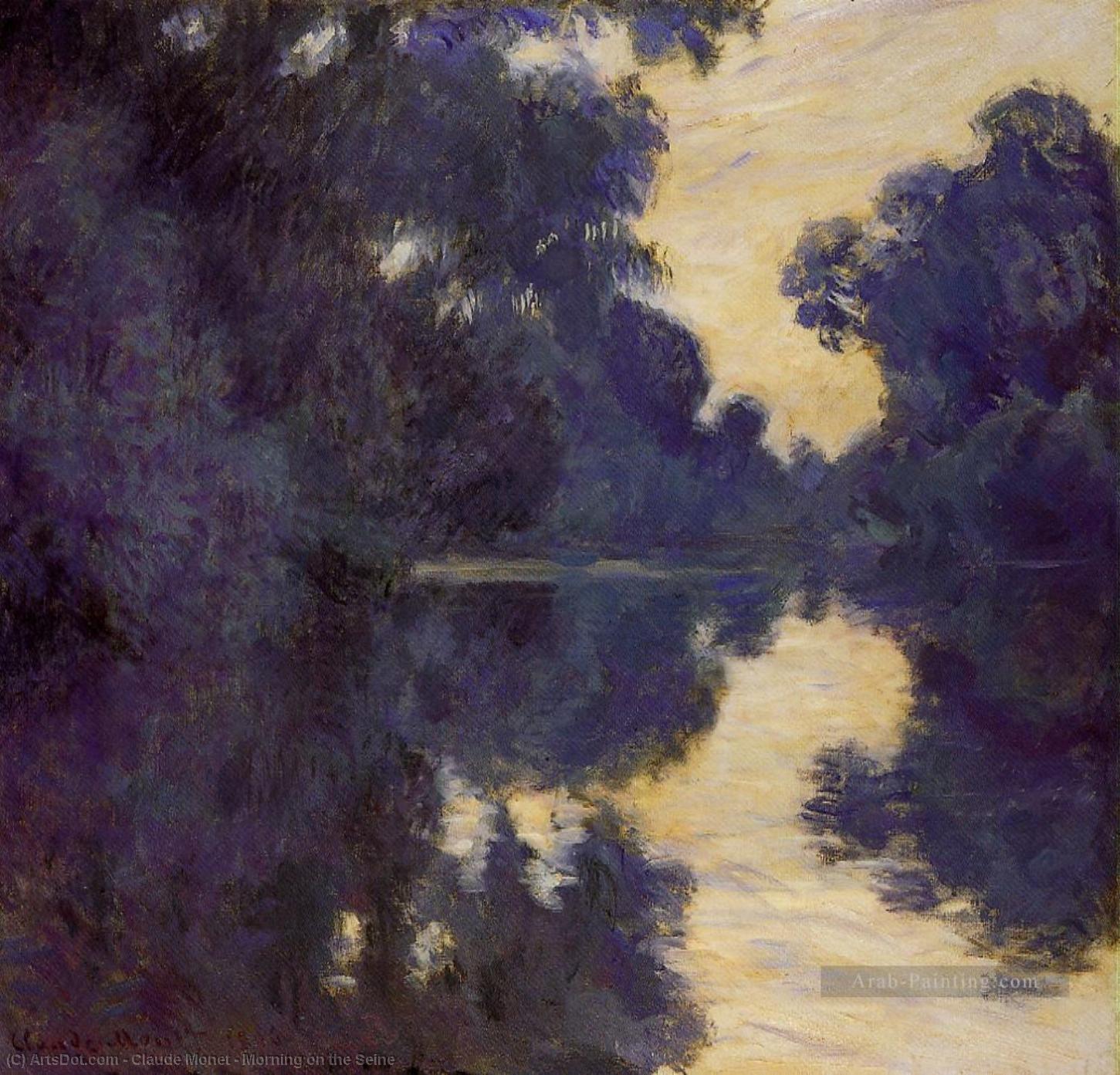 Morning On The Seine — Claude Monet, Acrylic On Canvas, Impressionism