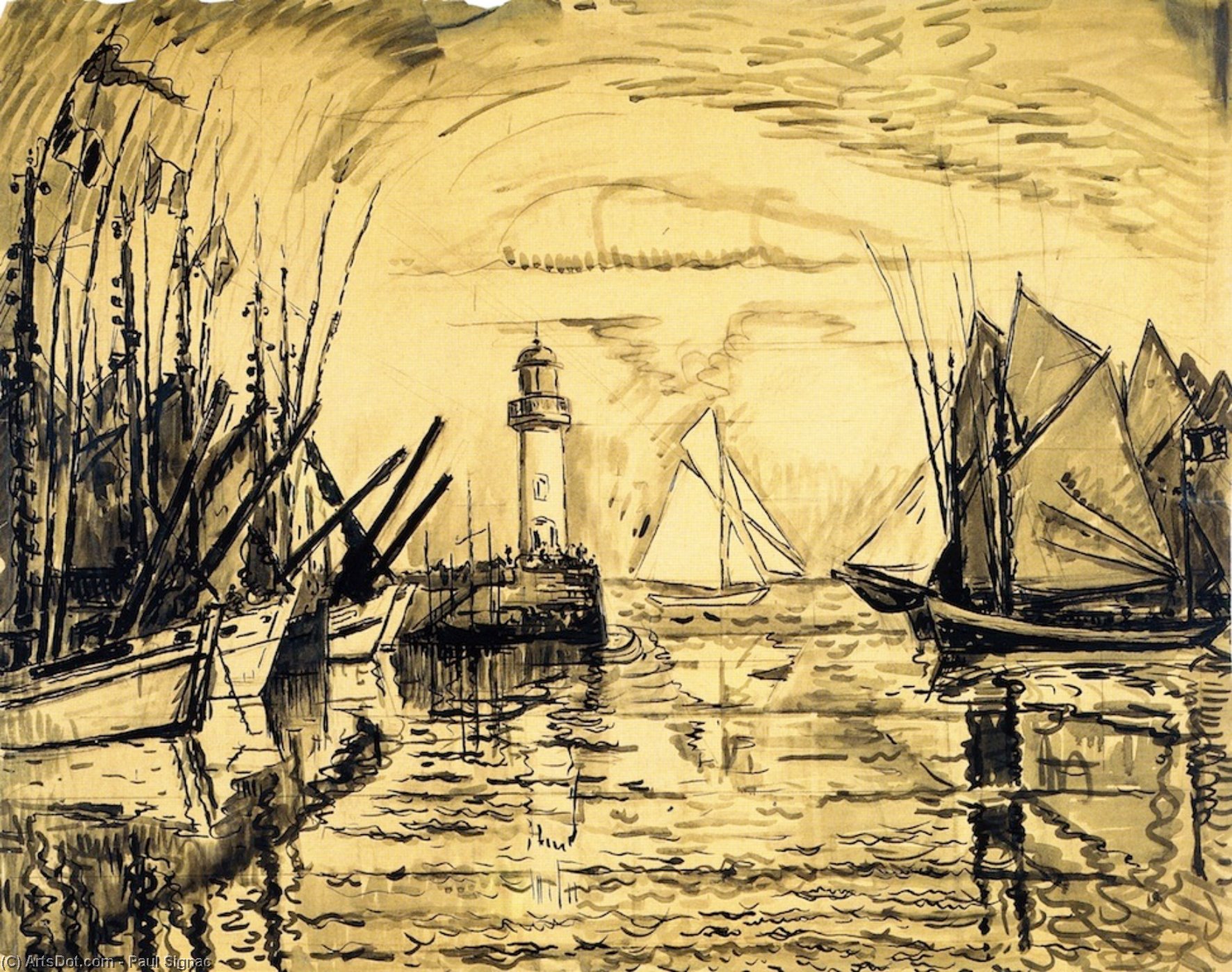 The Lighthouse, Groix — Paul Signac