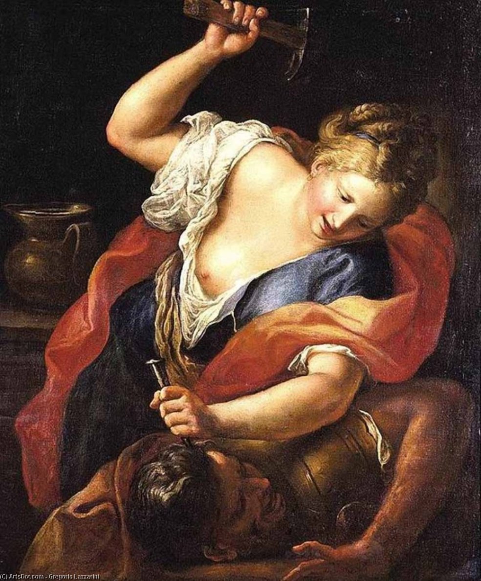 Jael And Sisera — Gregorio Lazzarini