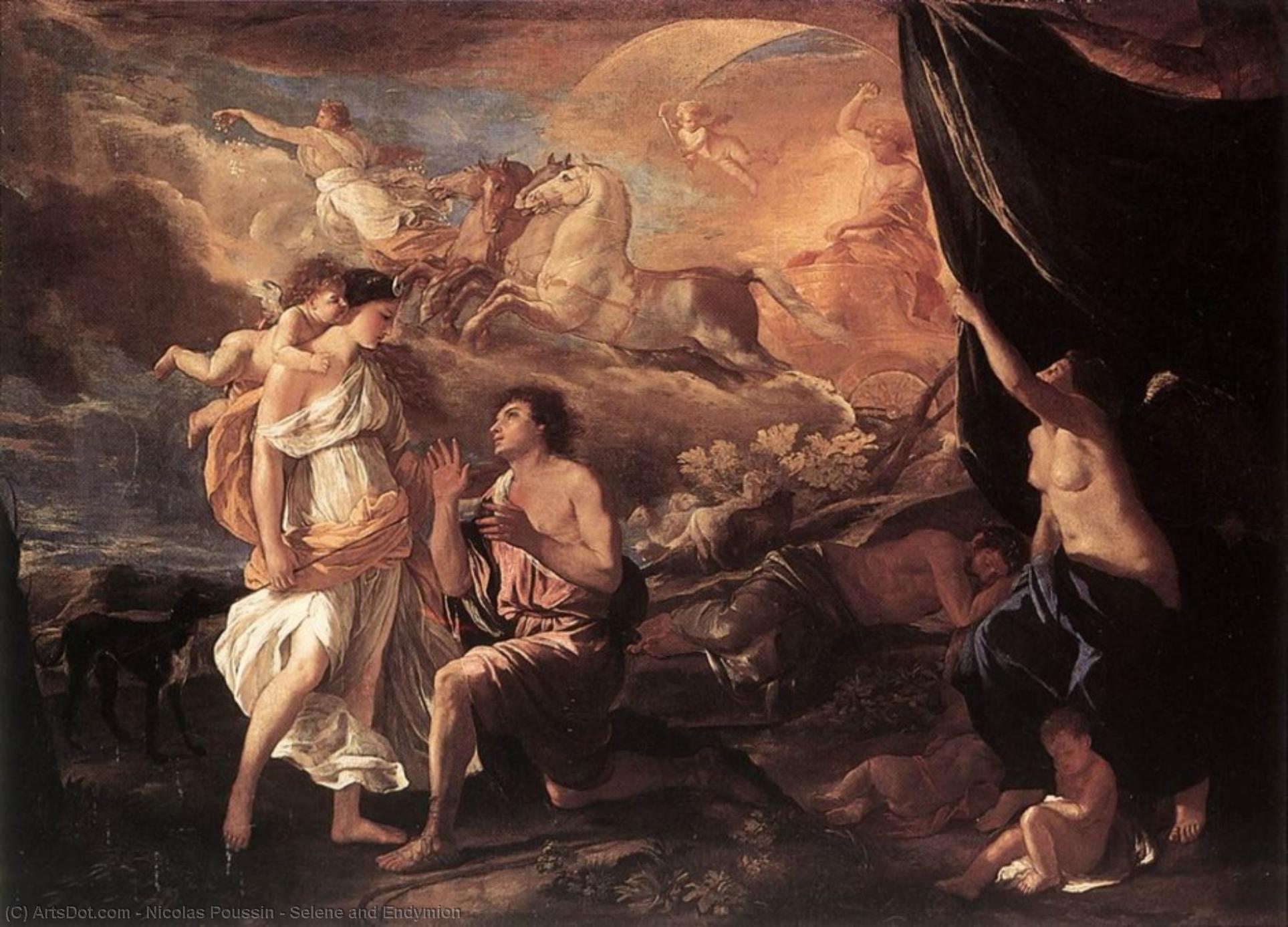 Nikolaj Pusen - Selene and Endymion