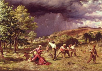 A Thunder Shower — James Thomas Linnell
