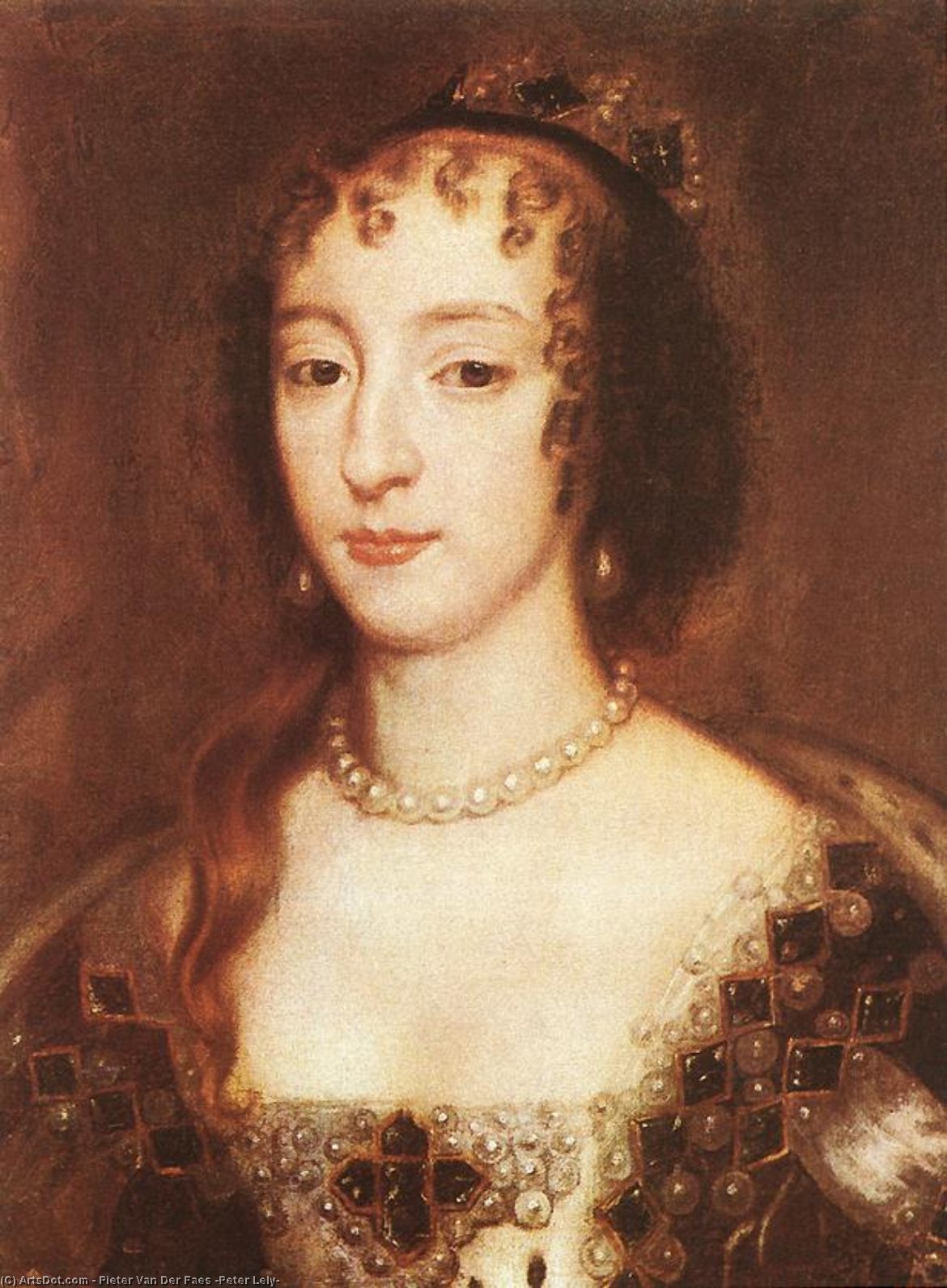 Henrietta Maria Kuningatar Englannille — Pieter Van Der Faes (peter Lely)