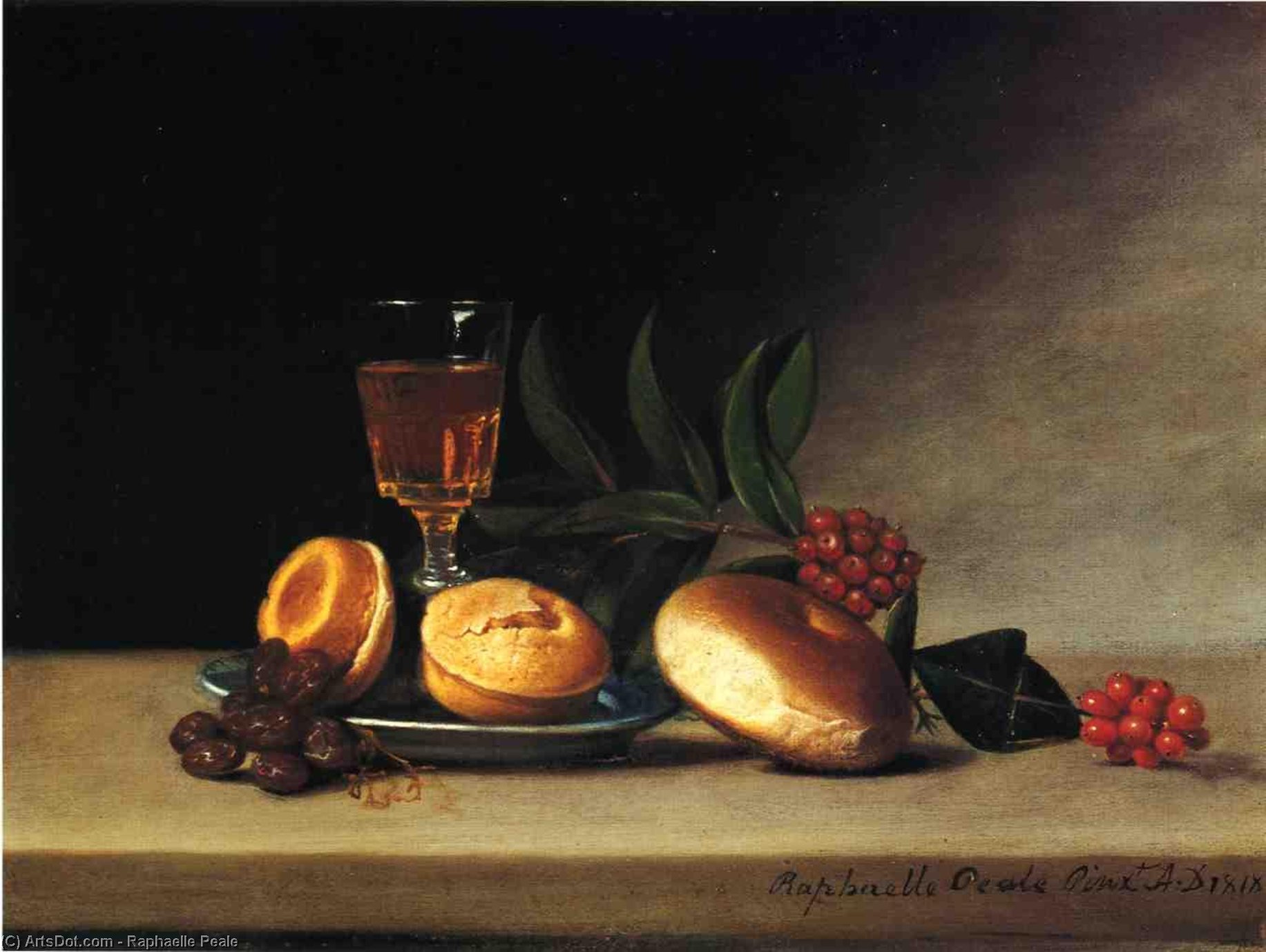 Still Life With Wine Glass — رافائيل بيل