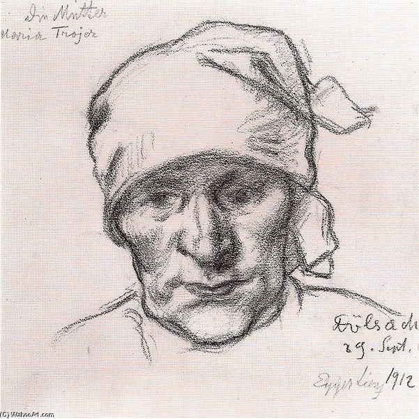 The Artists Mother Maria Trojer — Albin Egger-lienz