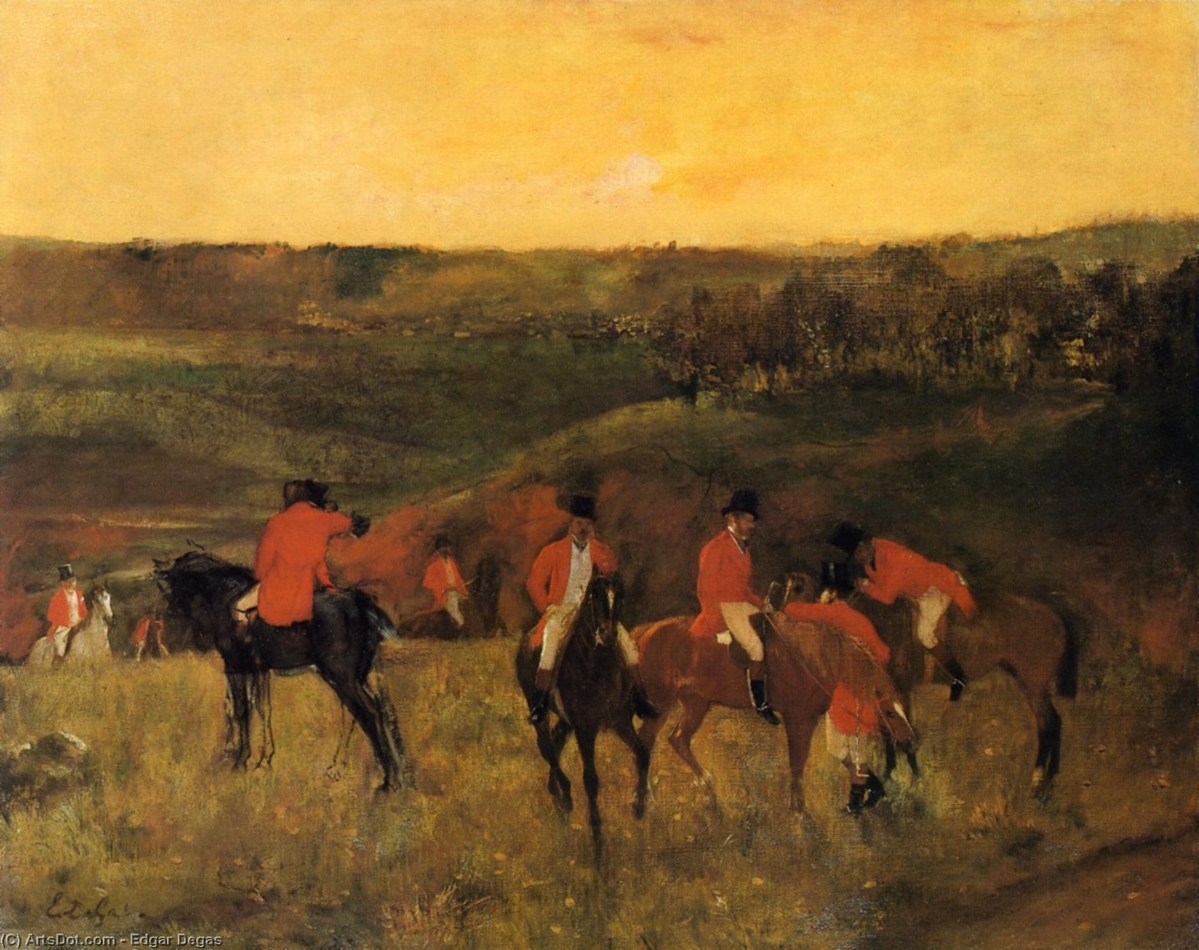 Der Beginn Der Jagd — Hilaire-germain-edgar Degas