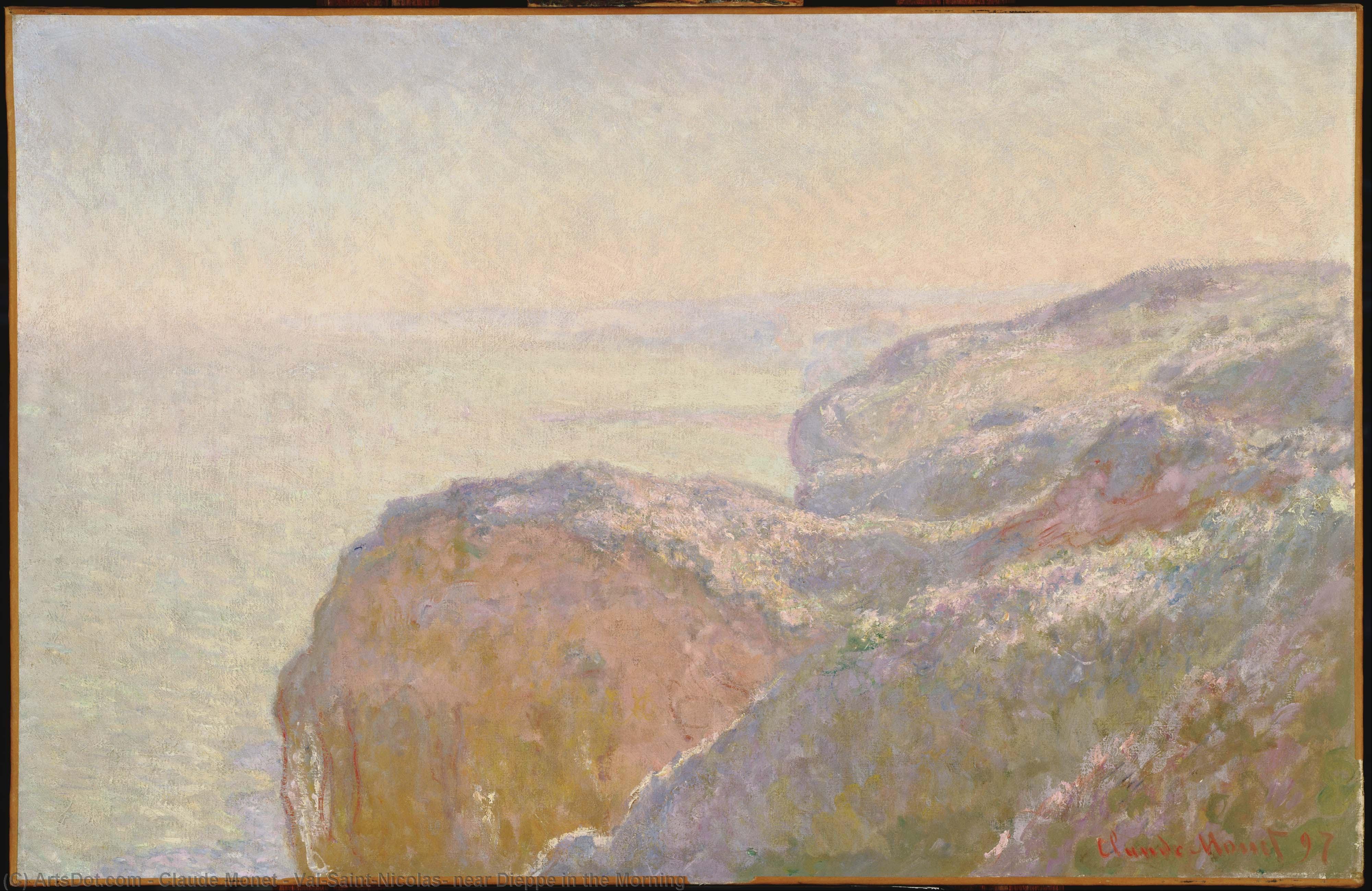 Val-saint-nicolas Poblíž Dieppe Ráno — Claude Monet