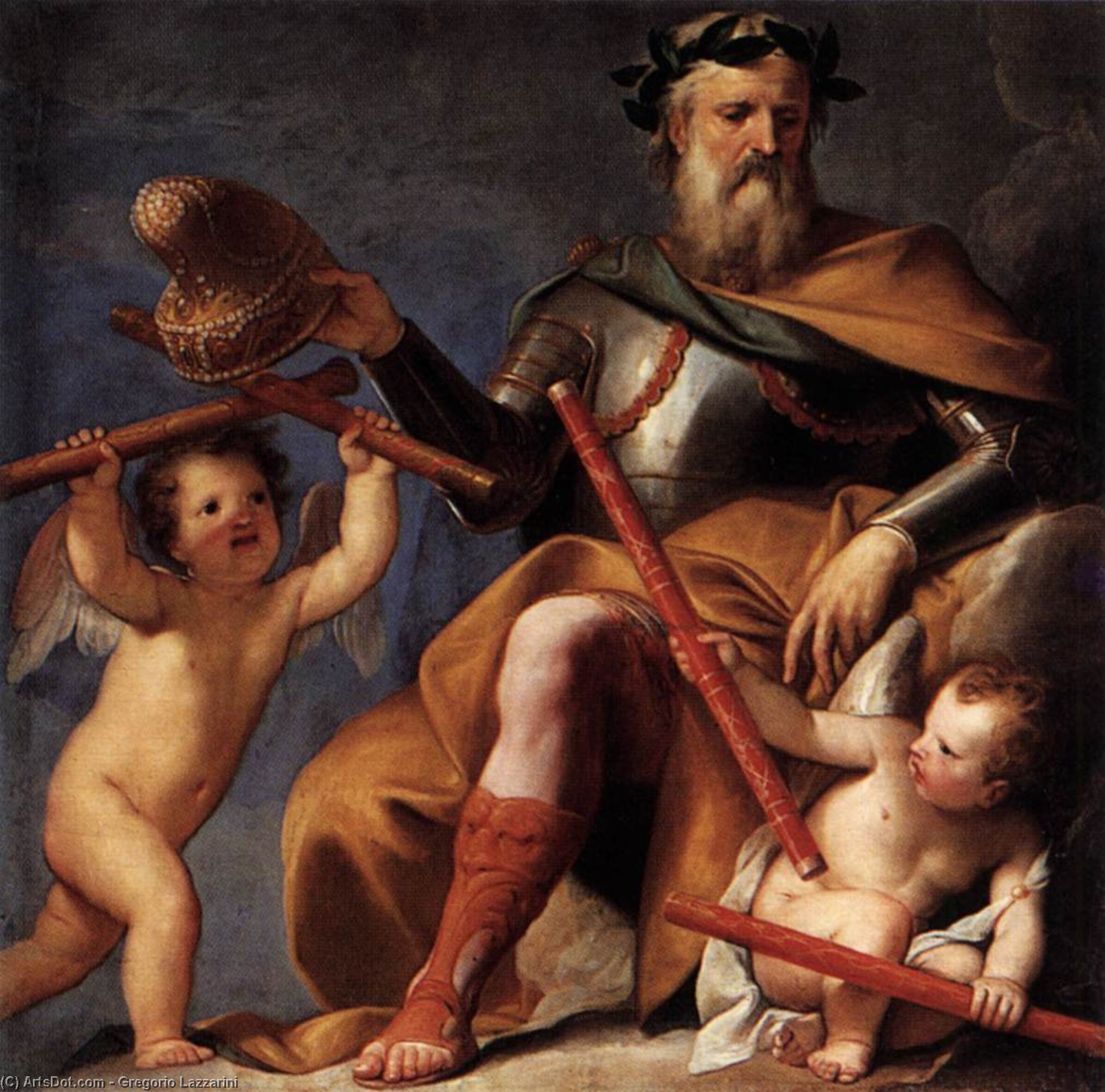 gregorio lazzarini - Merit Offers the Command to Doge Morosini