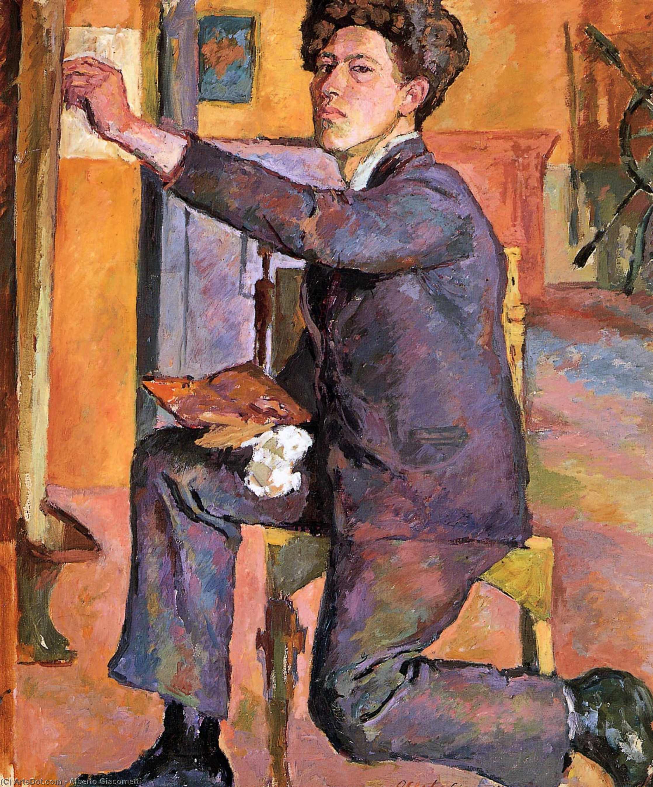 Self-portrait — Альберто Джакометти