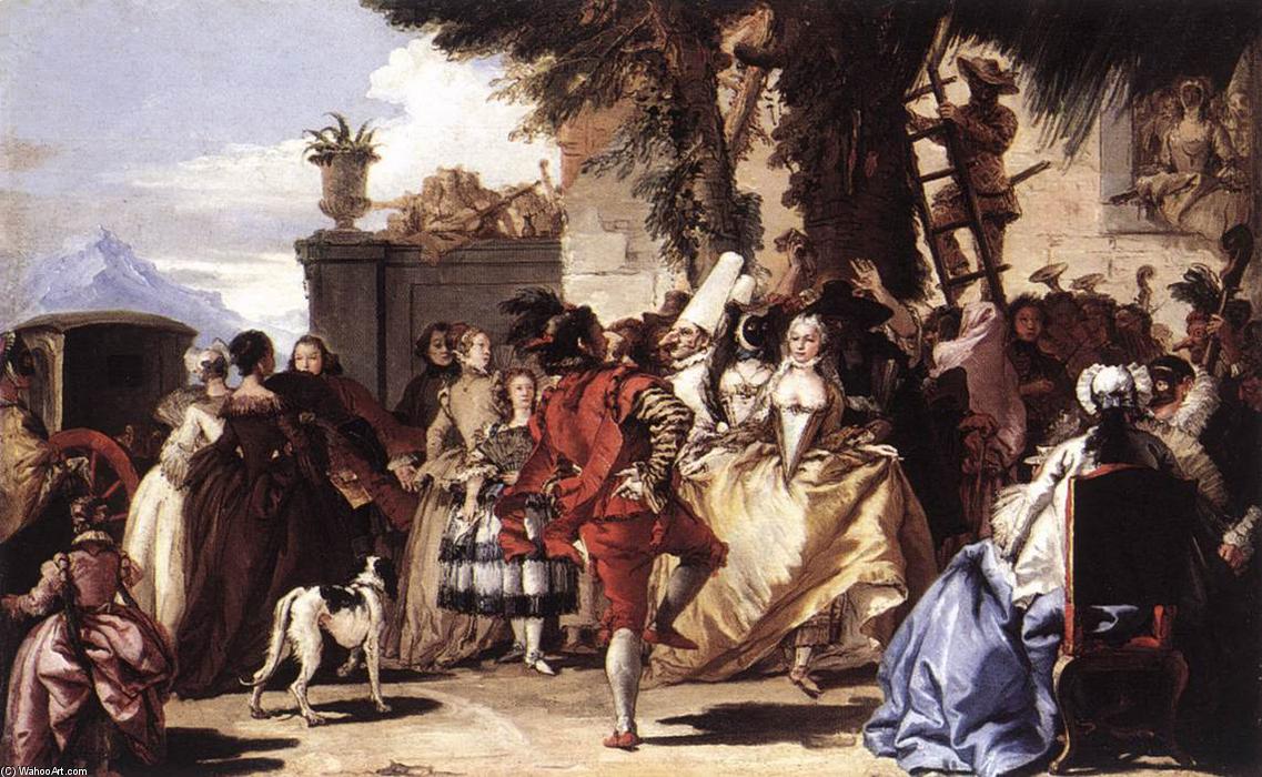 Baile En El Campo — Giovanni Domenico Tiepolo