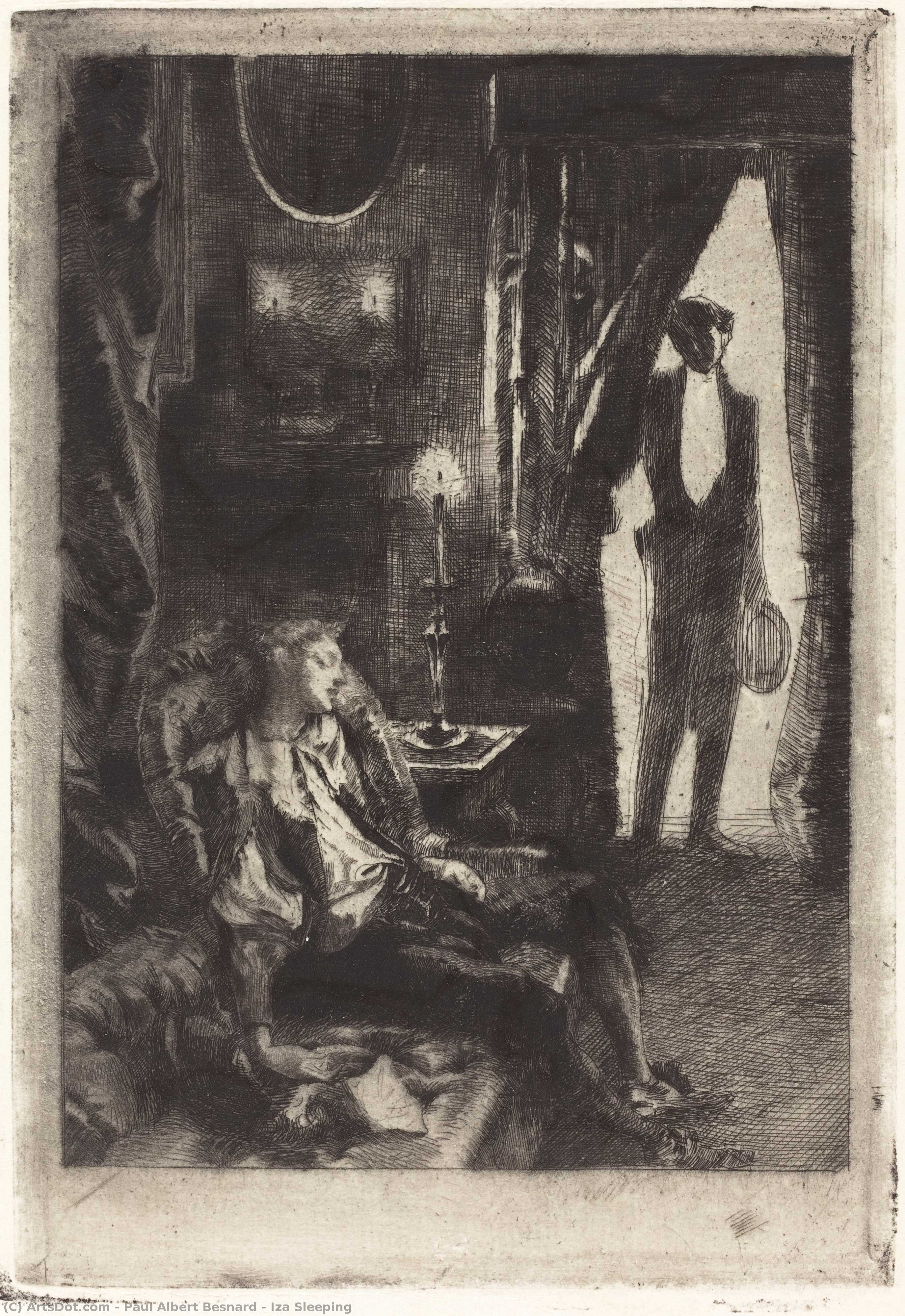 Iza Sleeping — Paul Albert Besnard