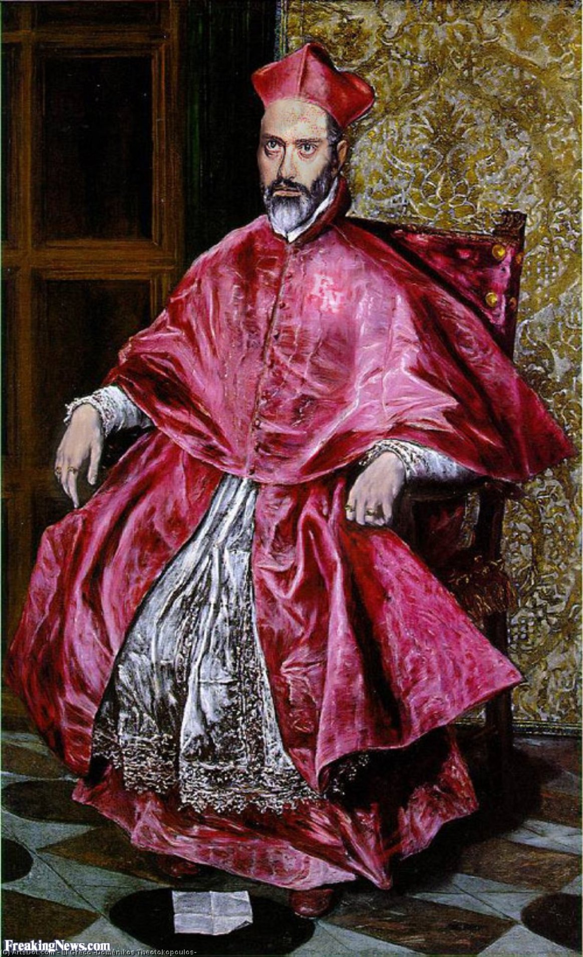 Porträt Eines Kardinal — El Greco