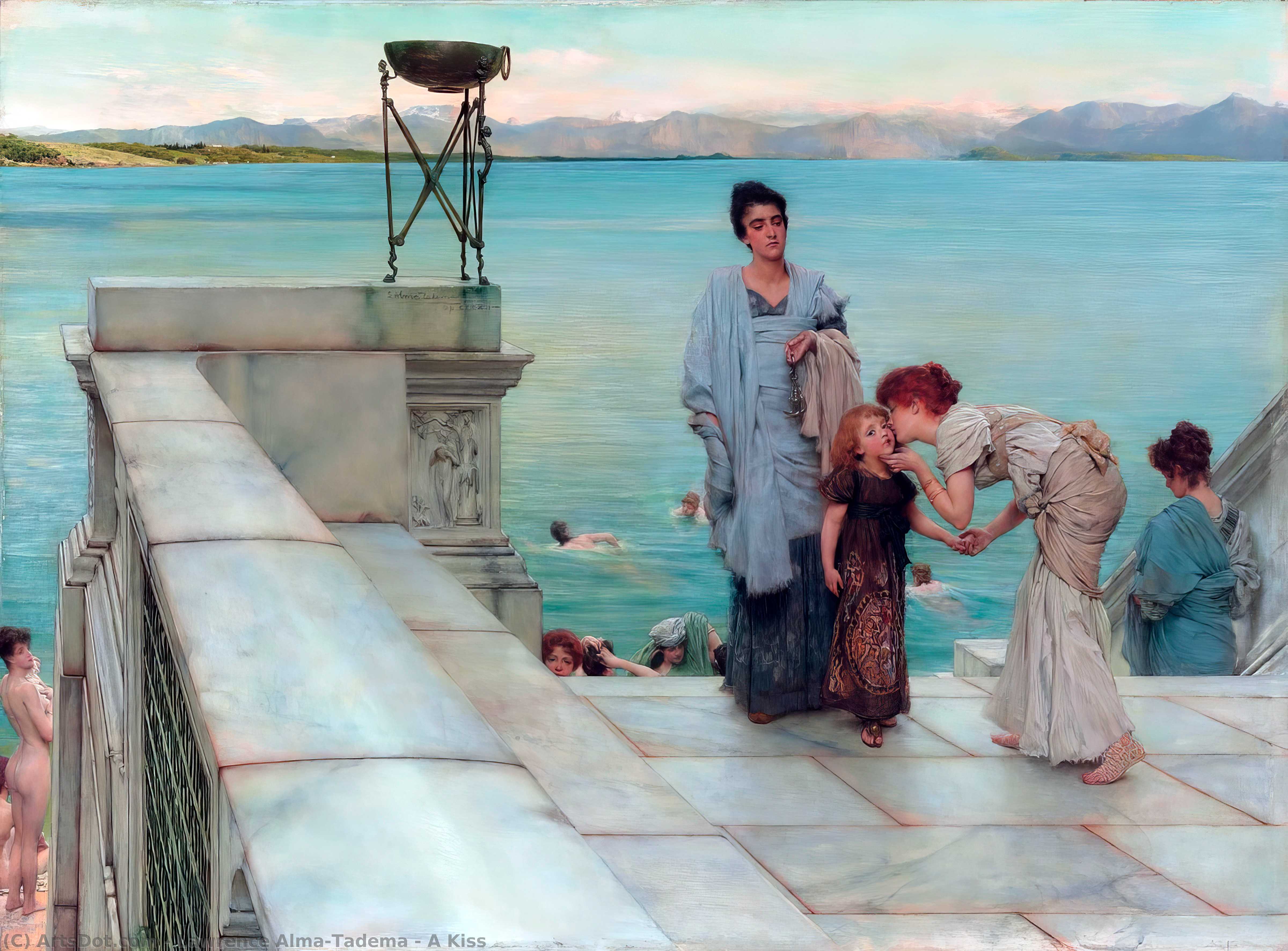 lourens alma tadema - Un Beso