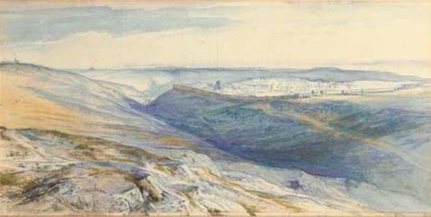 A View Of Jerusalem — Edward Lear