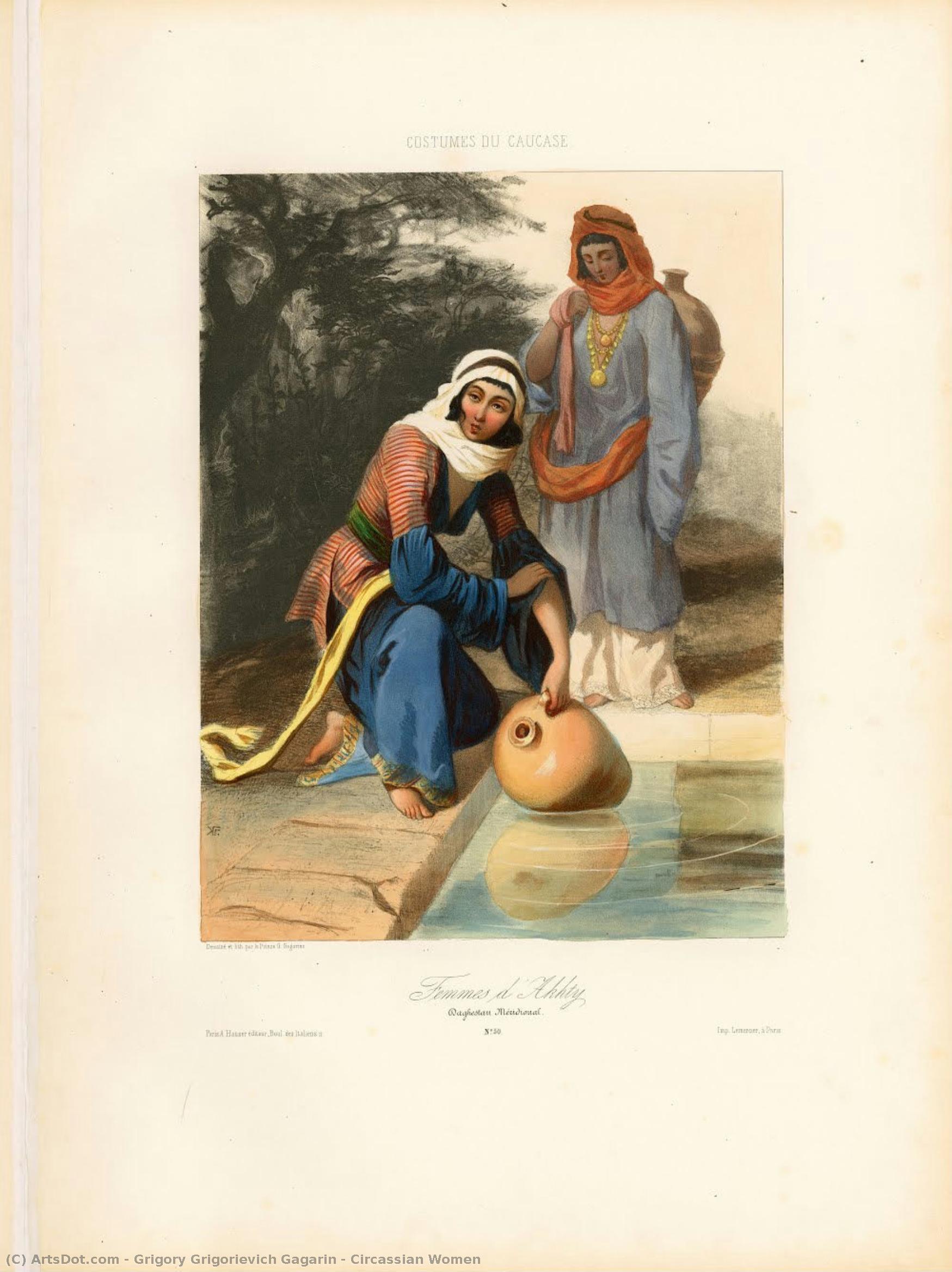 Grigory Gagarin - Circassian Frauen