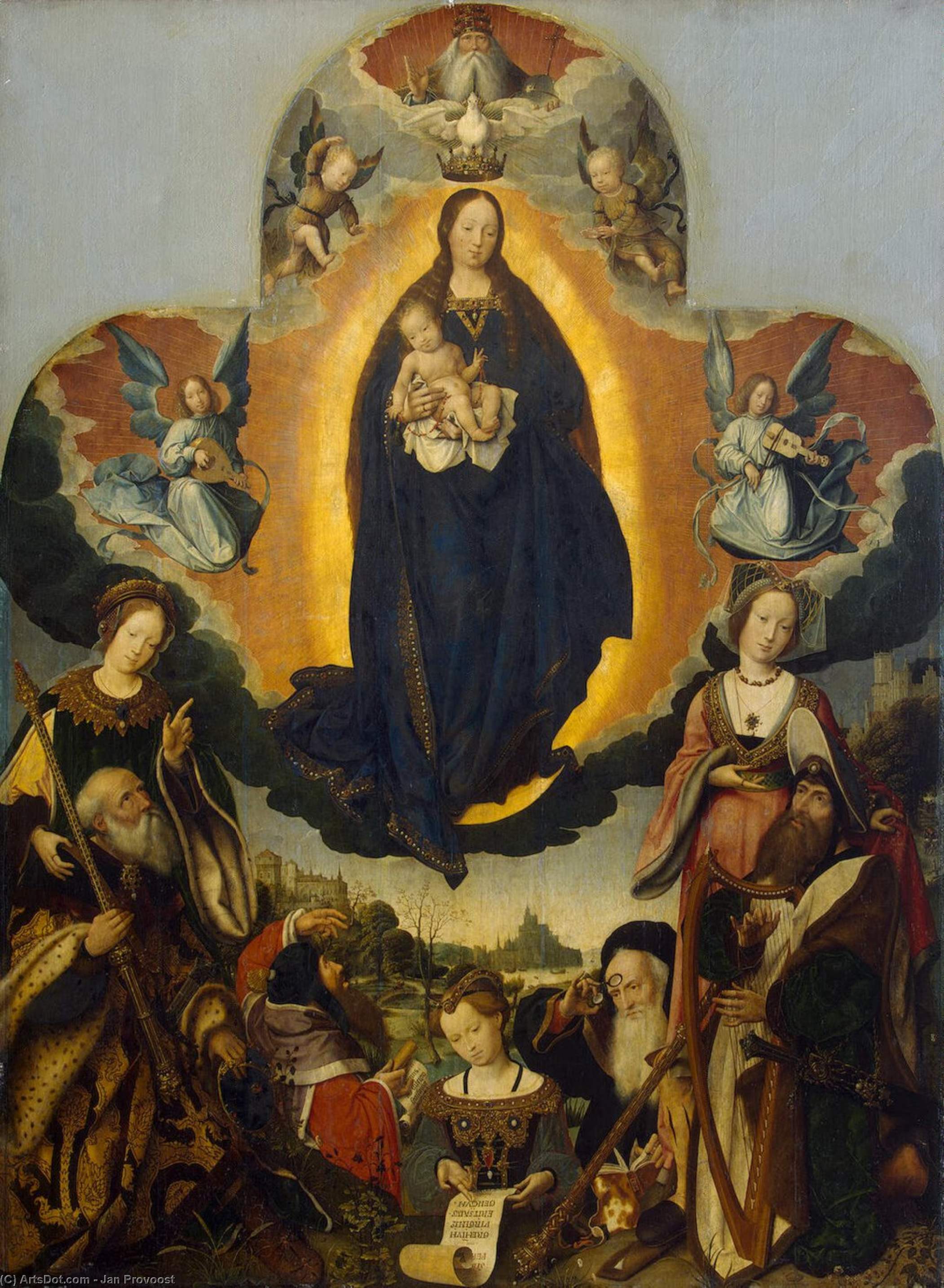 jan provoost - The Virgin Mary in Glory