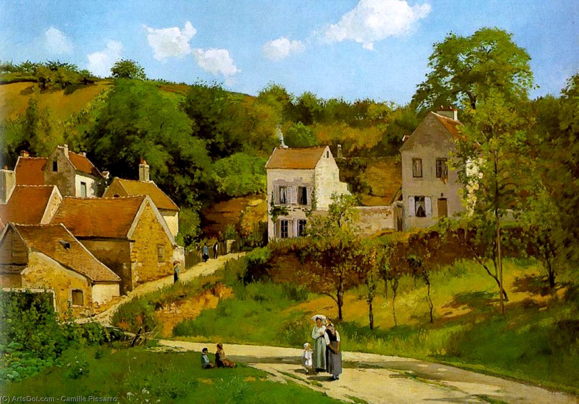 Camille Pissarro - L_Hermitage at Pontoise.