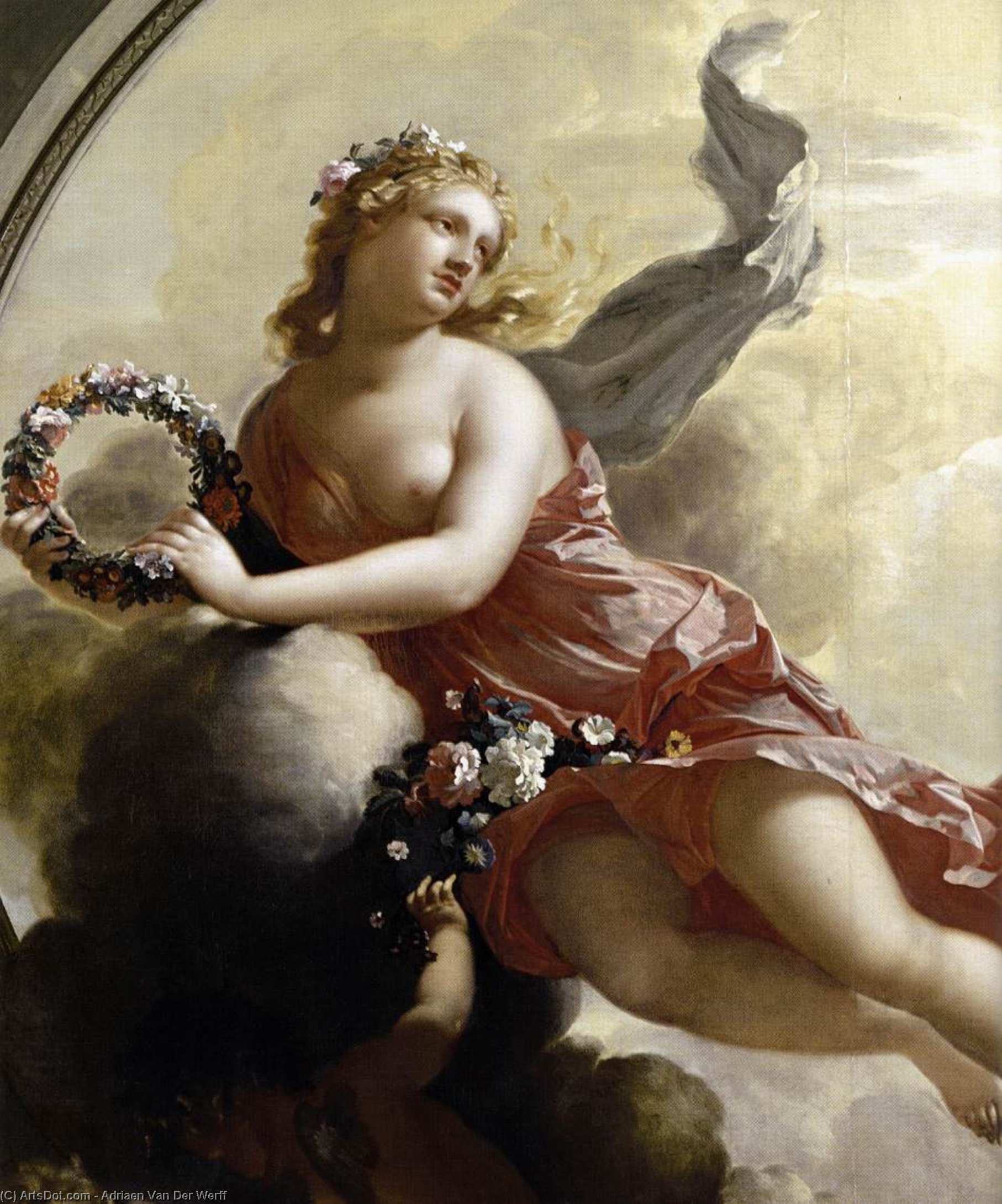 Adriaen Van Der Werff - Flora s putty Středu květin