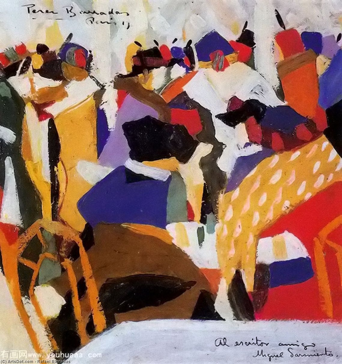 Cafe Scene — Rafael Barradas