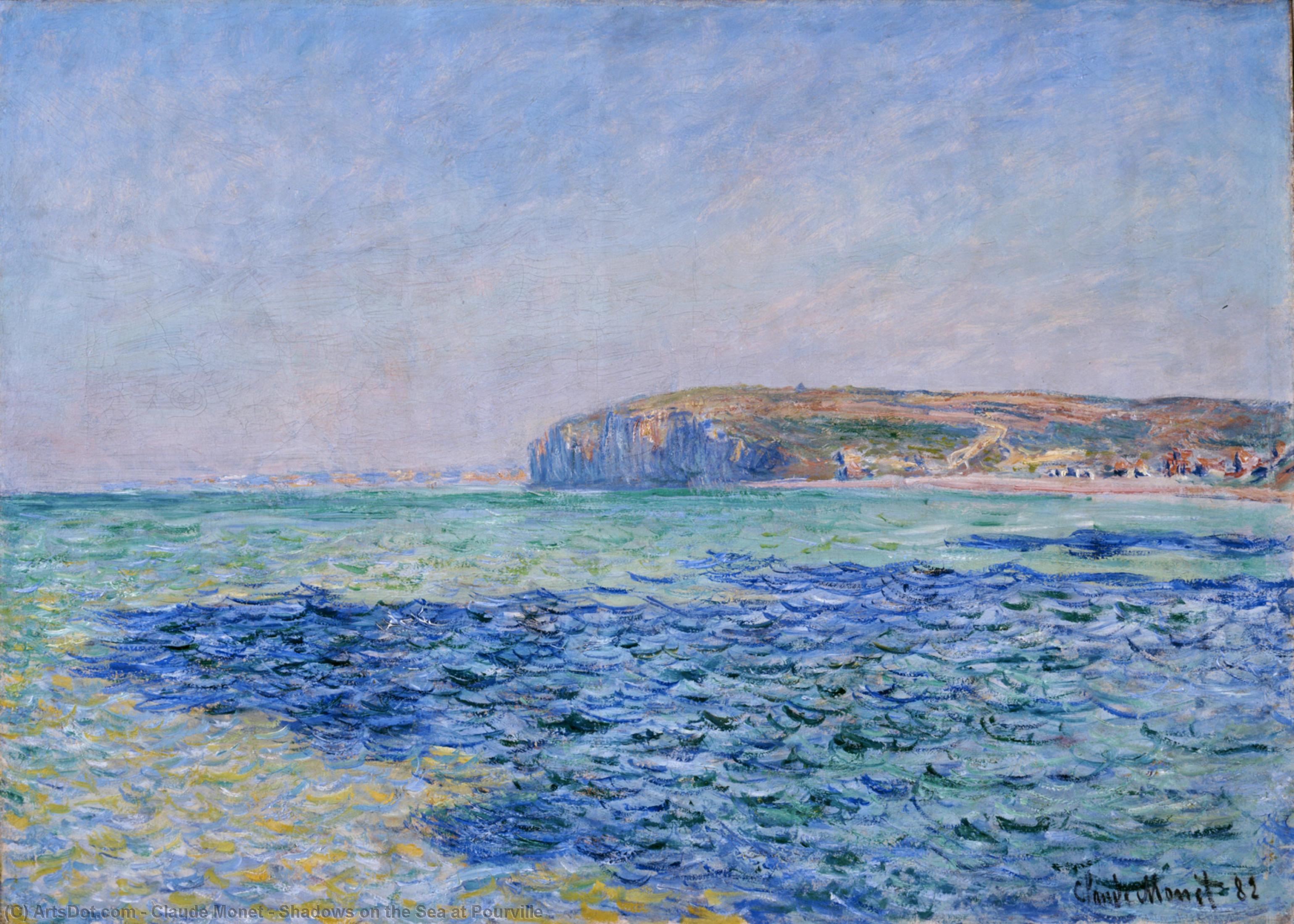 Schaduwen Op Zee: Pourville Aan De Zee — Claude Monet