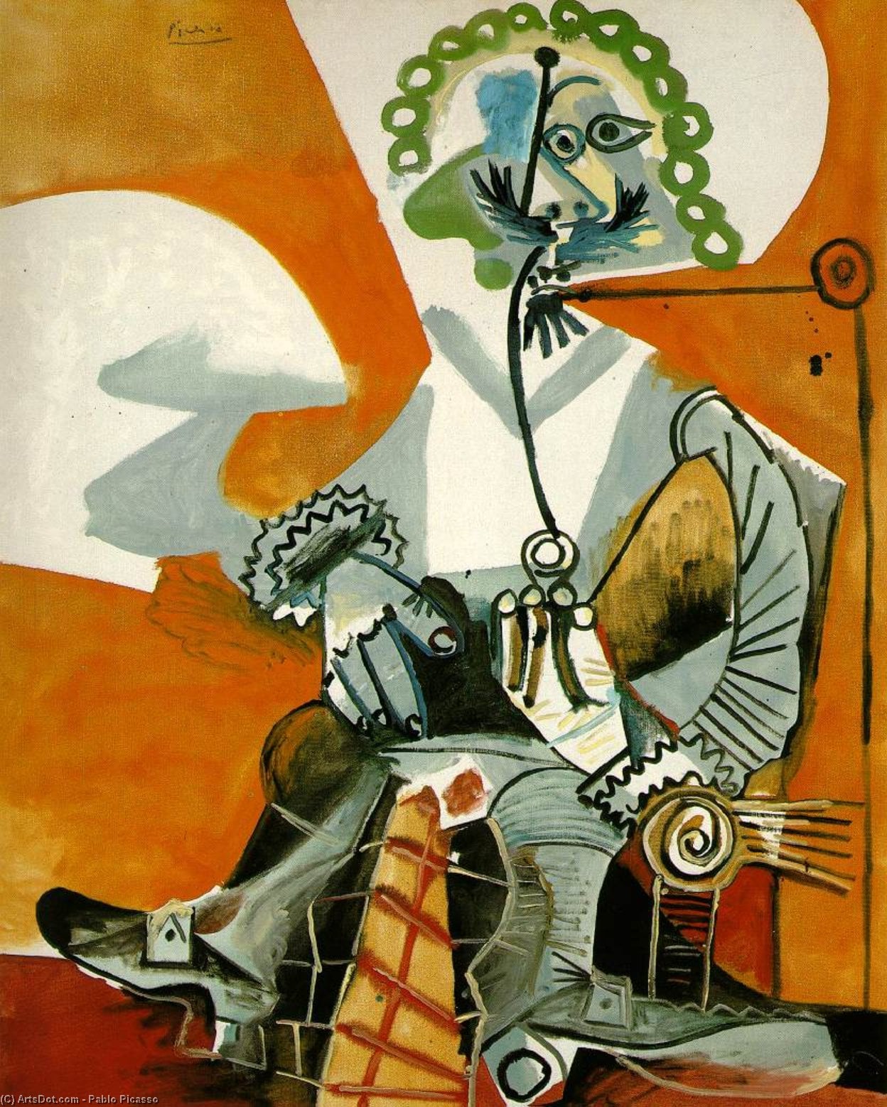 Pablo Picasso - Der Mann mit der Pfeife