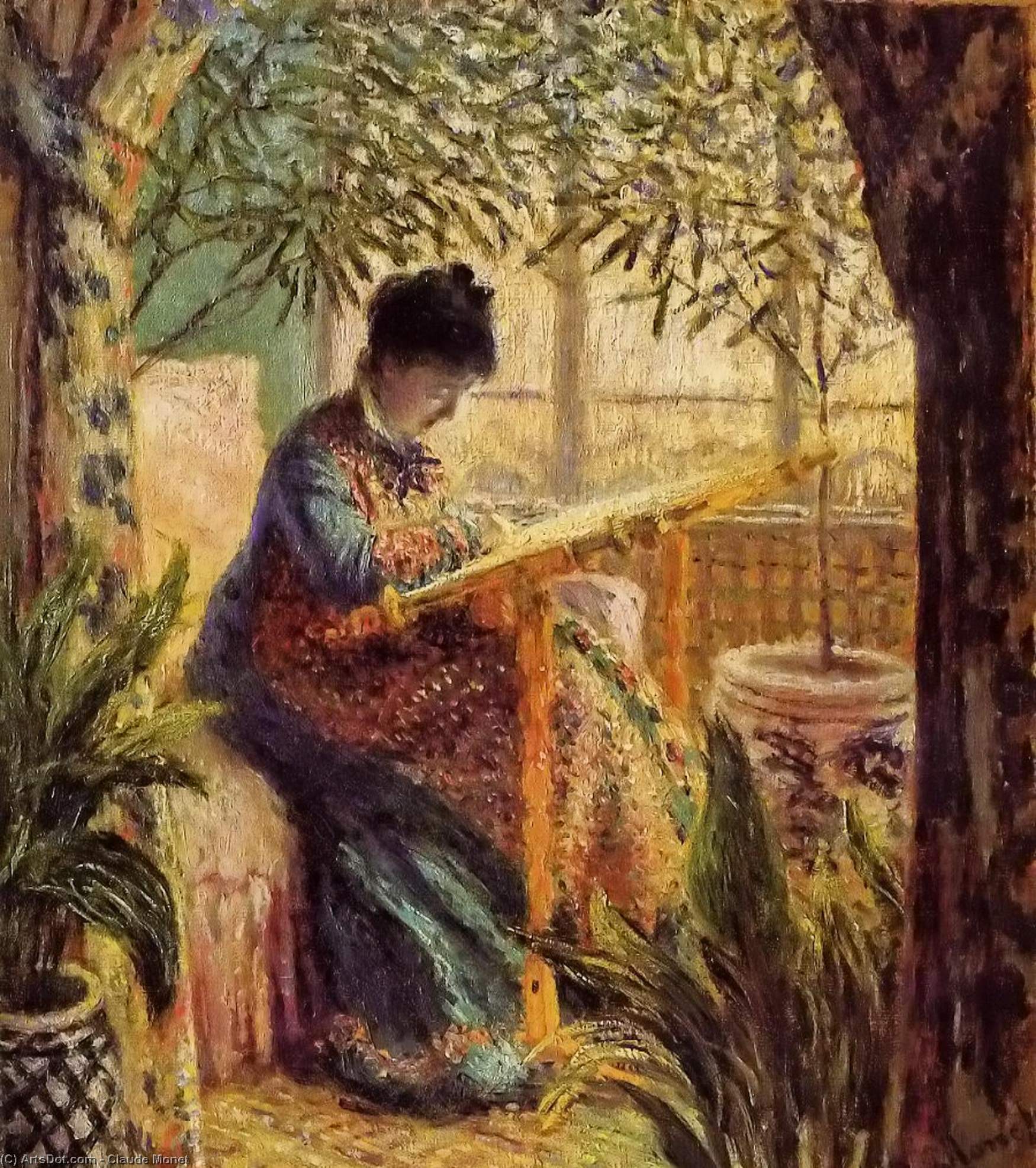 Claude Monet - Camille's Strikning