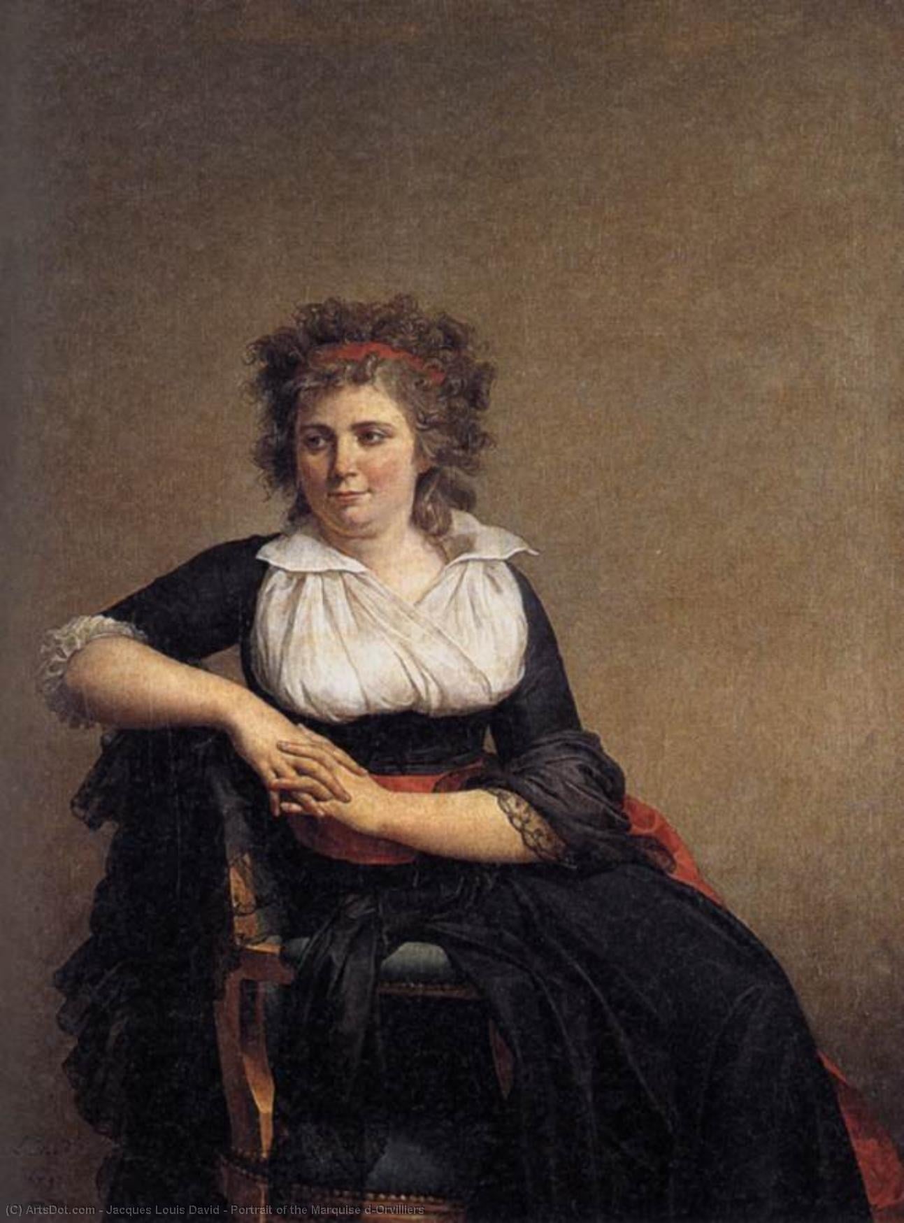 Porträt Der Gräfin Von Orvilliers — Jacques-louis David