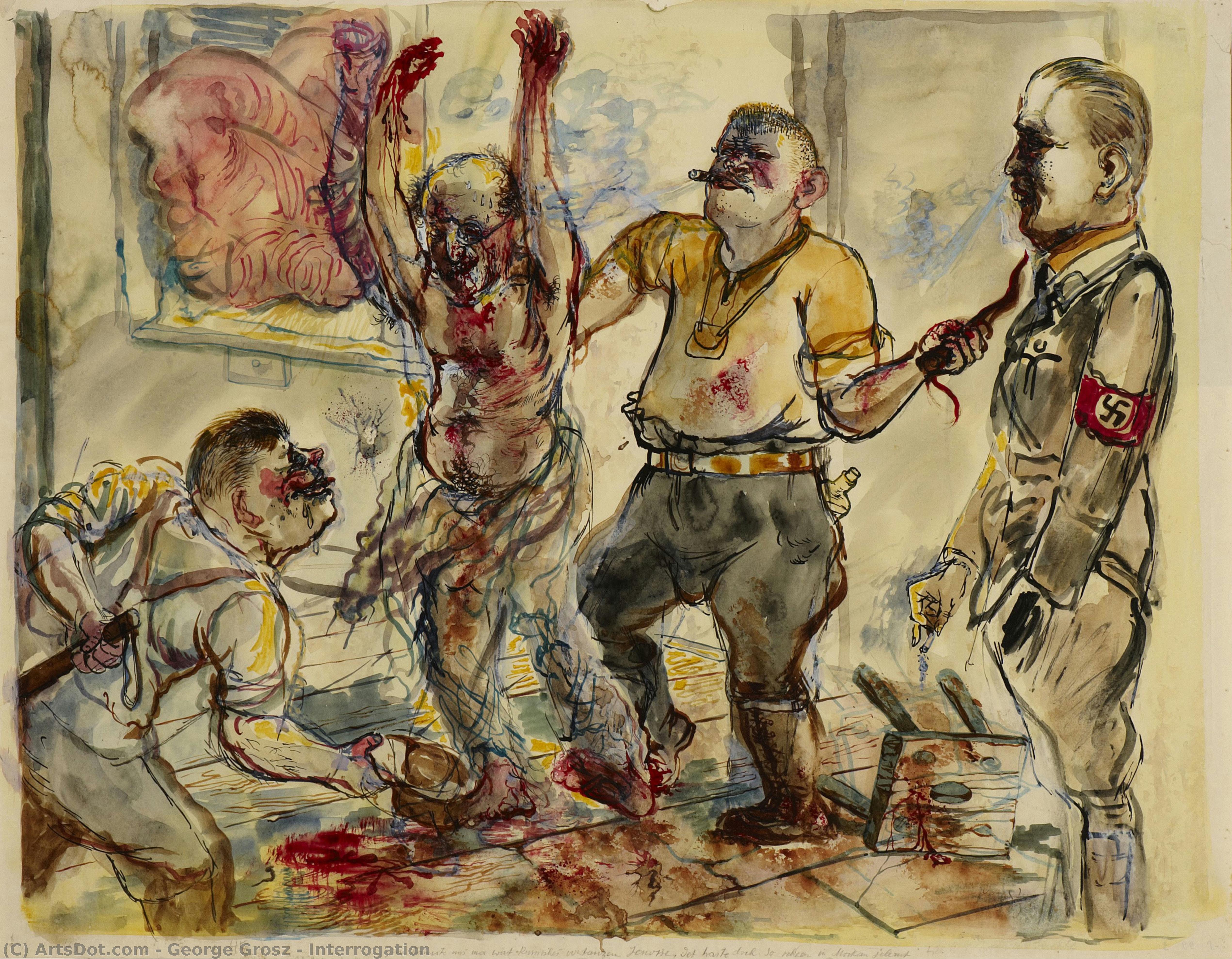 George Grosz - Interrogation