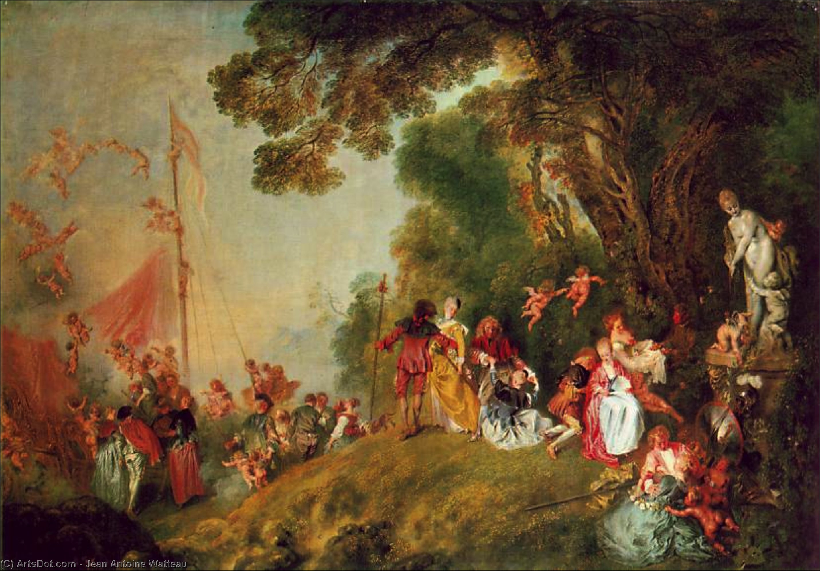 Antoine Watteau - Pielgrzymowanie na Cythernę
