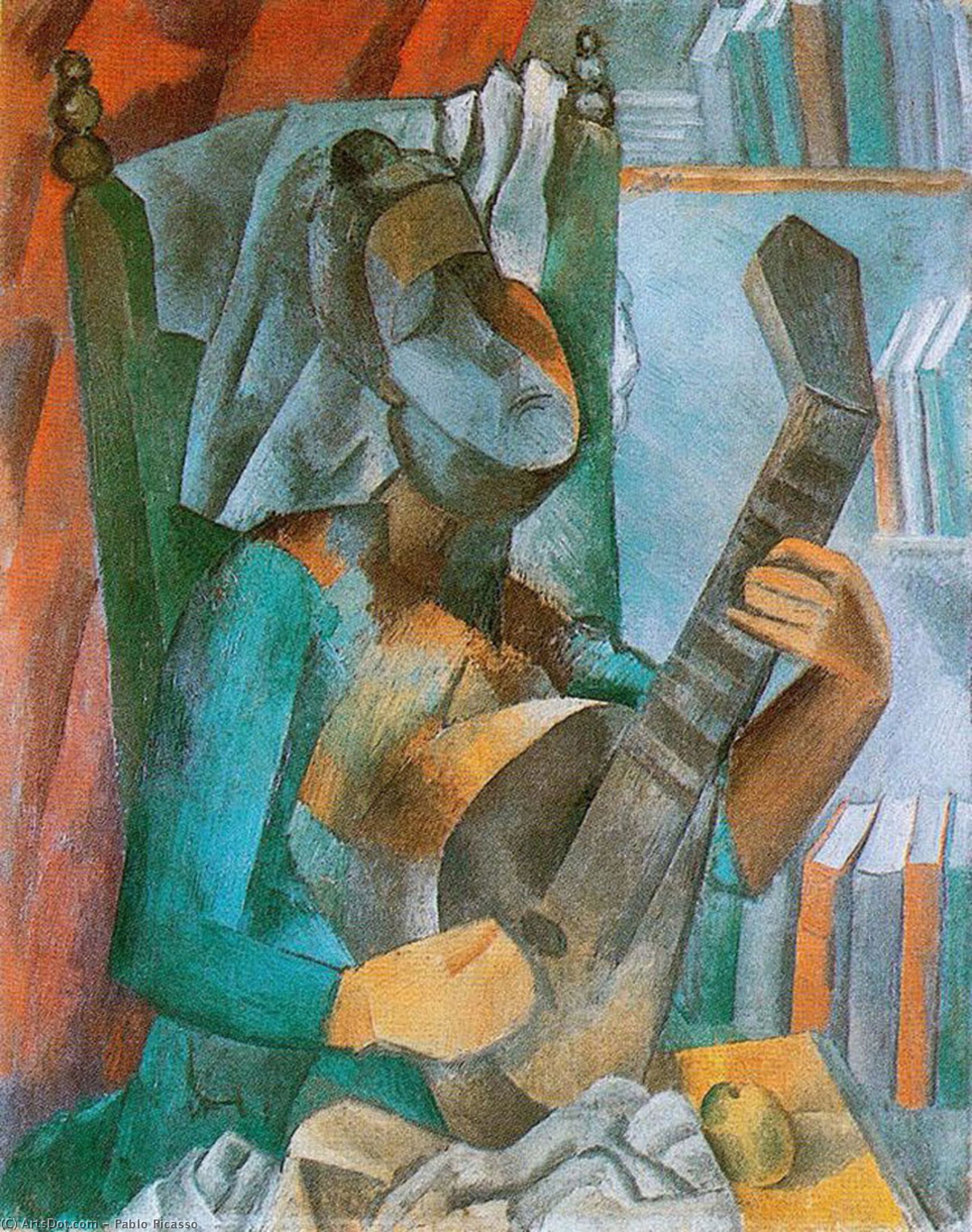 Pablo Picasso - Mulher com Mandolim