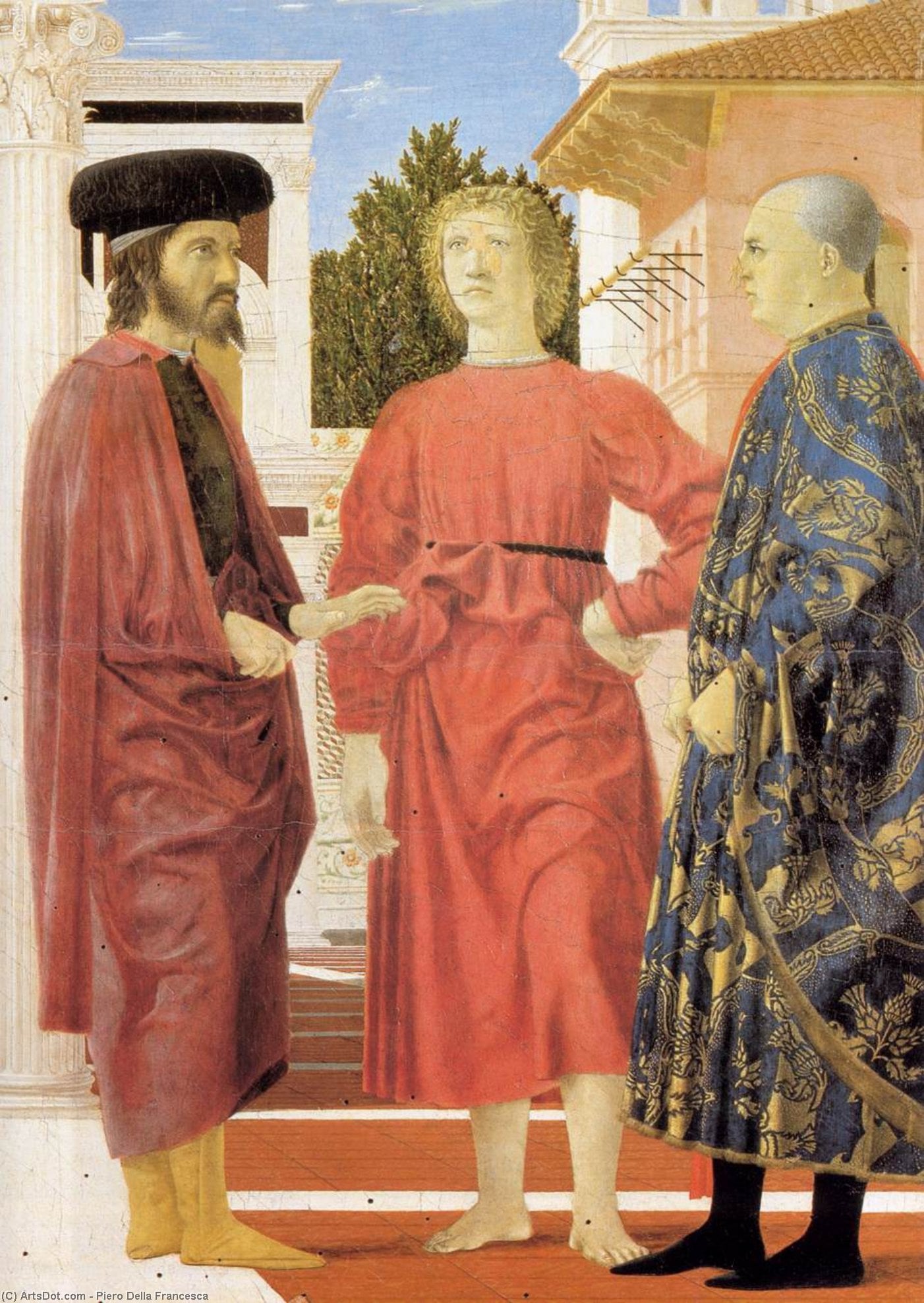 პიერო დელა ფრანჩესკა - The Flagellation (detail)