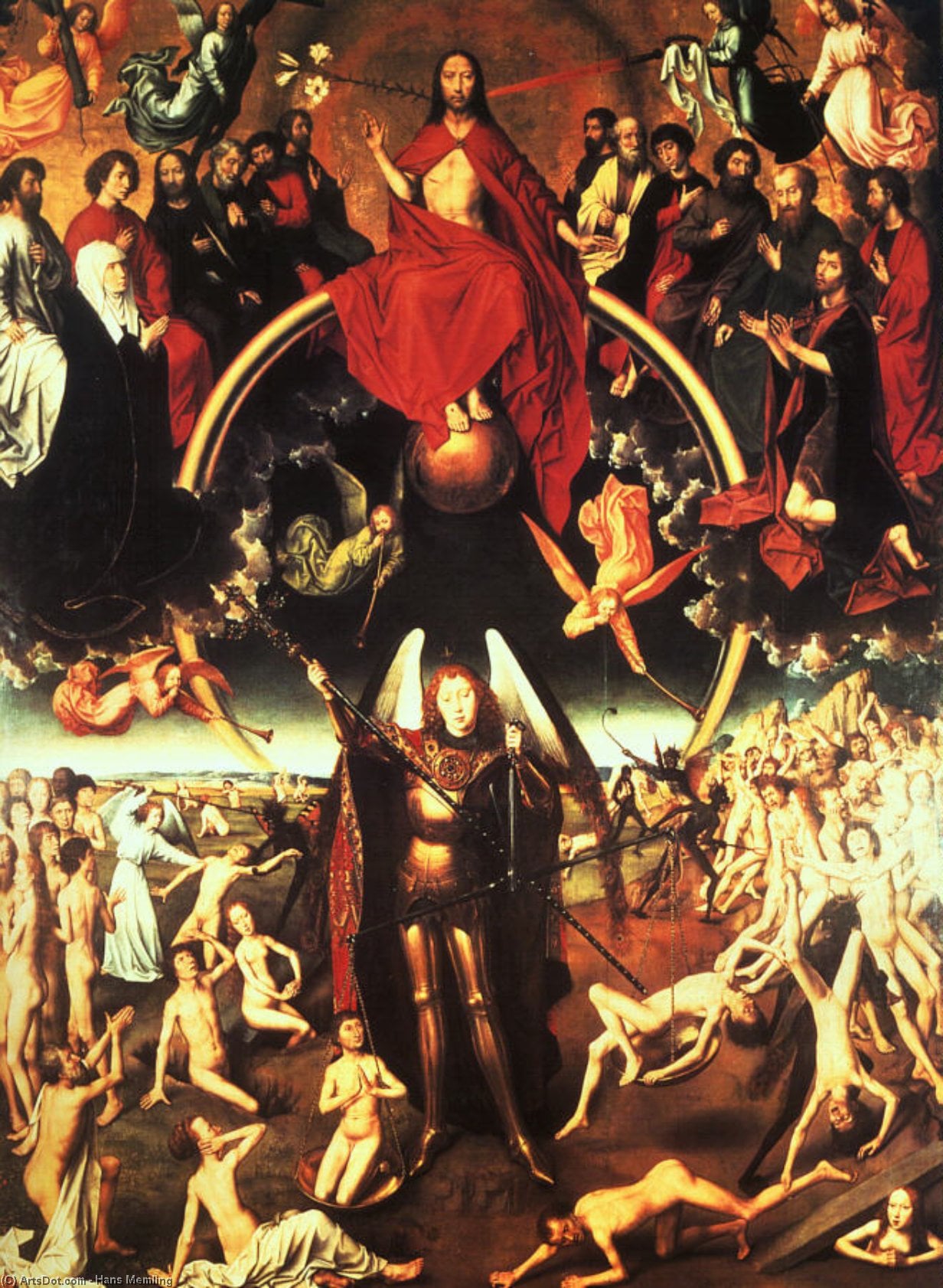 Hans Memling - the last judgement - wood -
