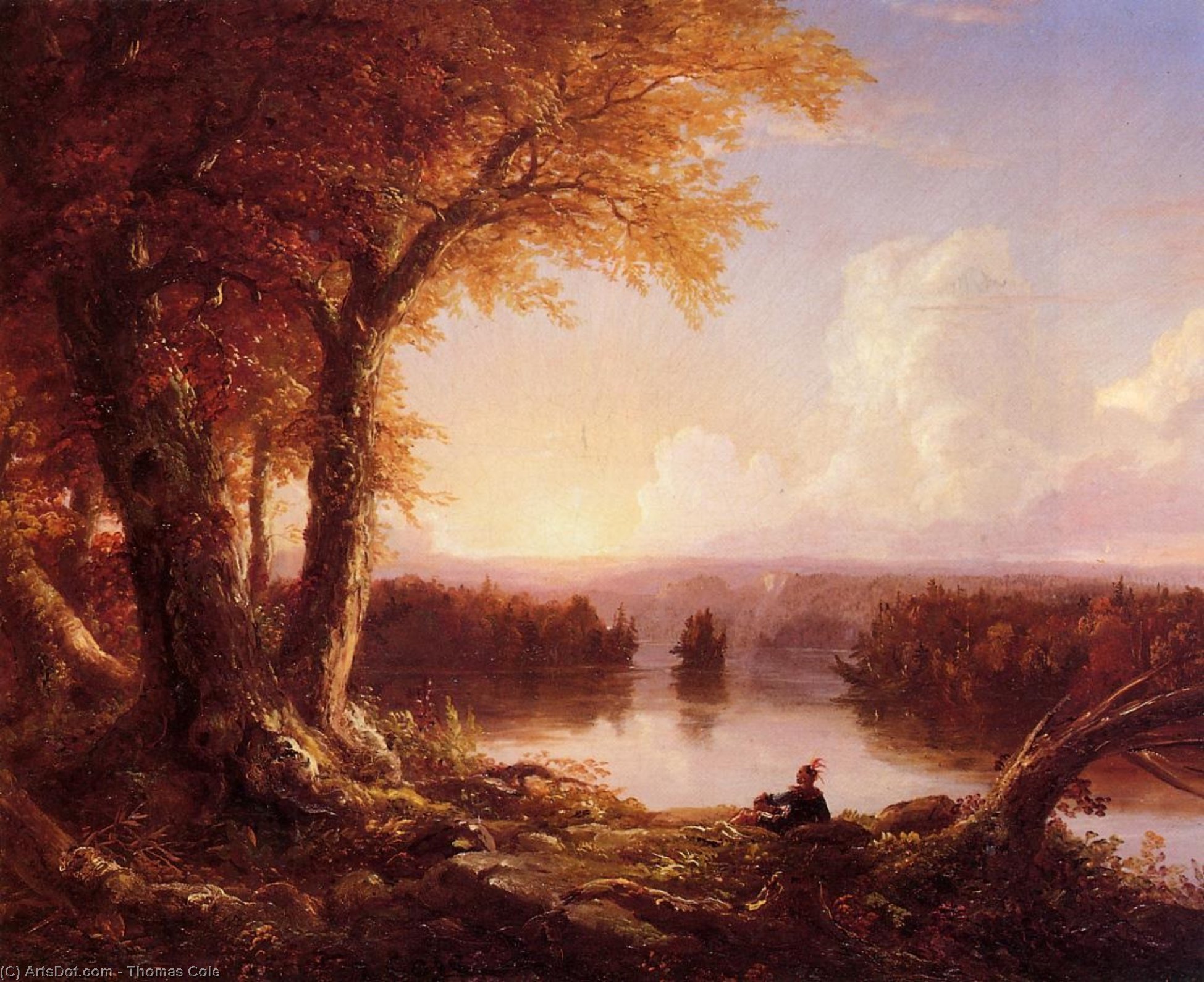 Tomas Kole - Indian at Sunset