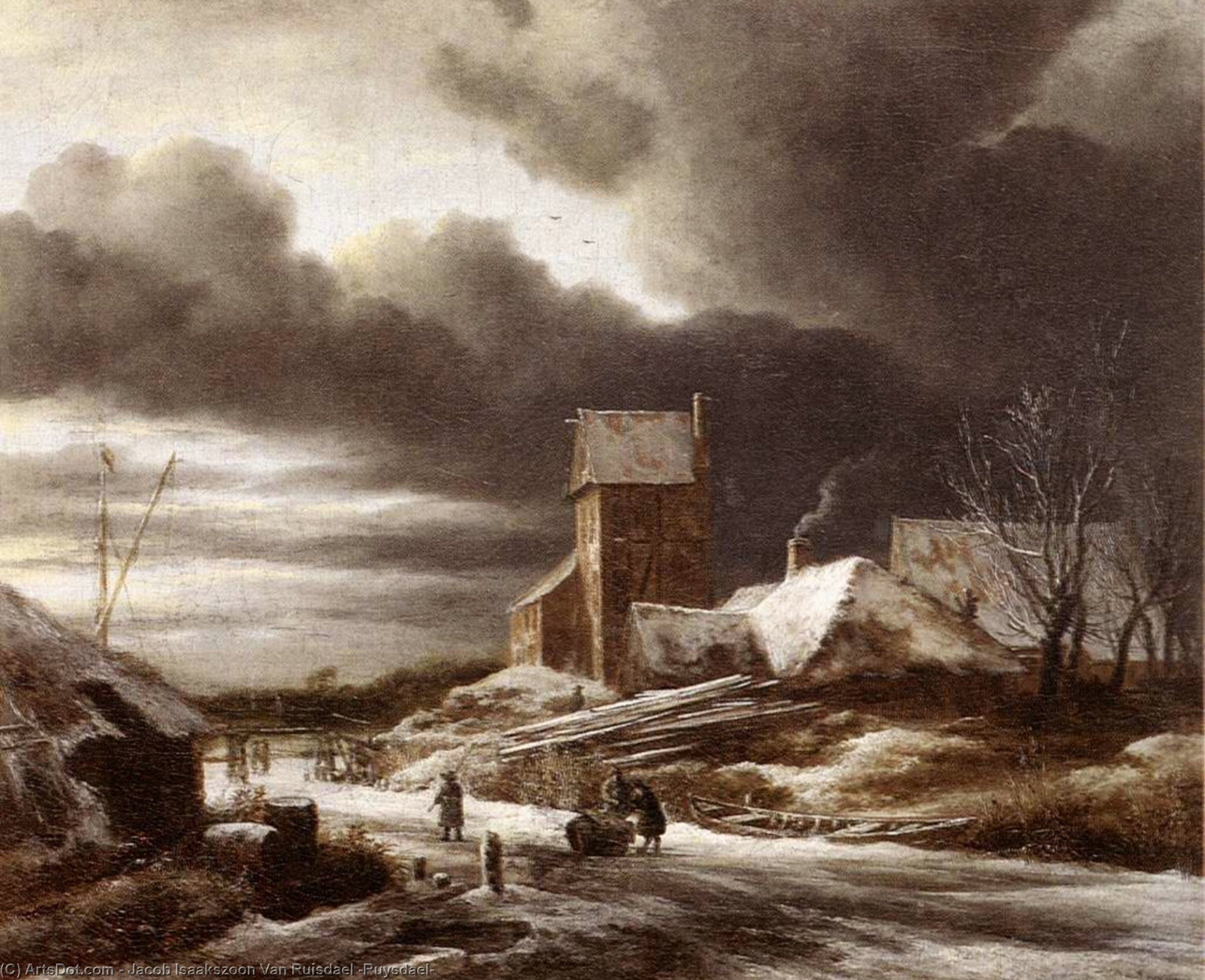 Јакоб Исаксзон Ван Рујсдаел - Winter Landscape