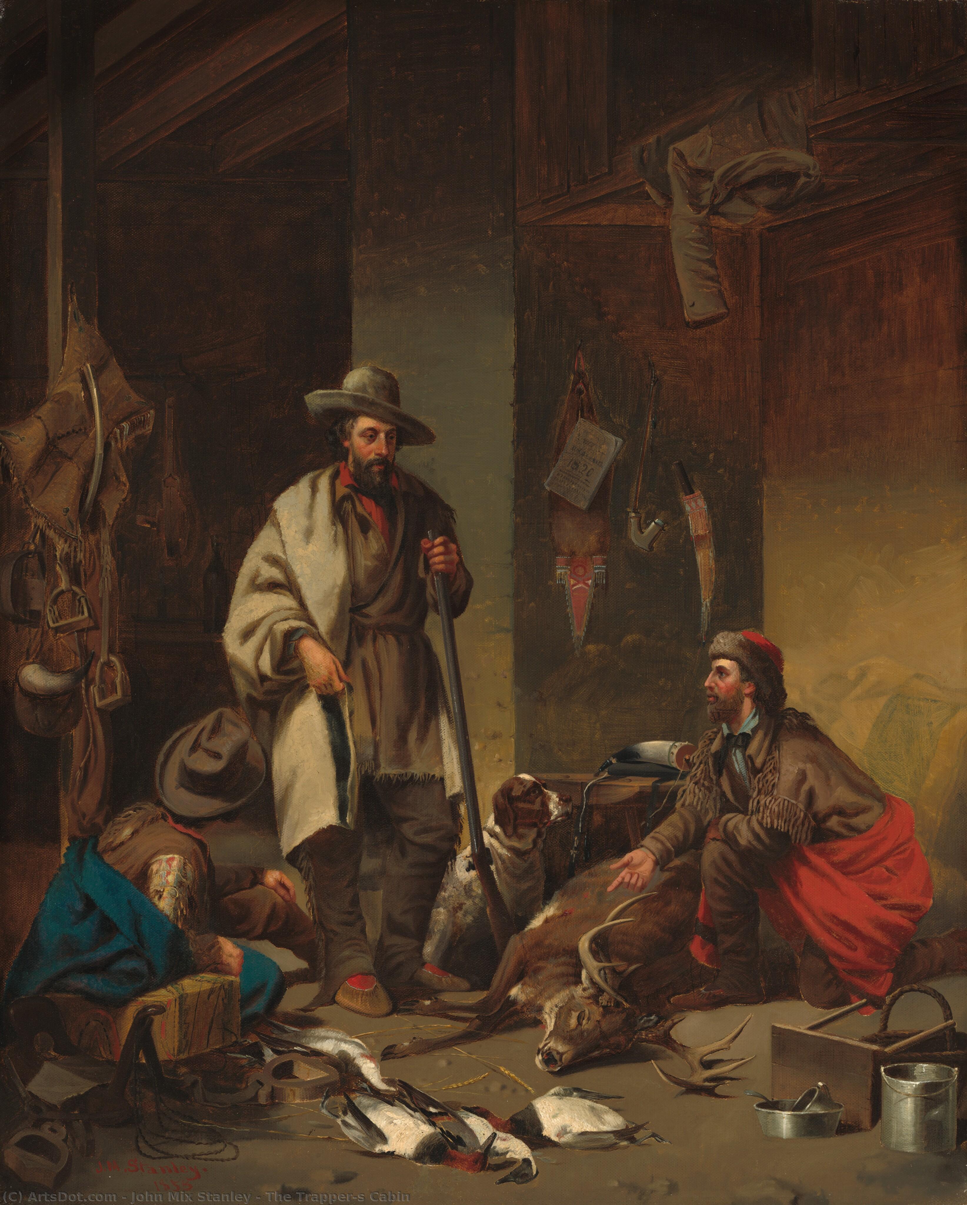The Trapper's Cabin — John Mix Stanley