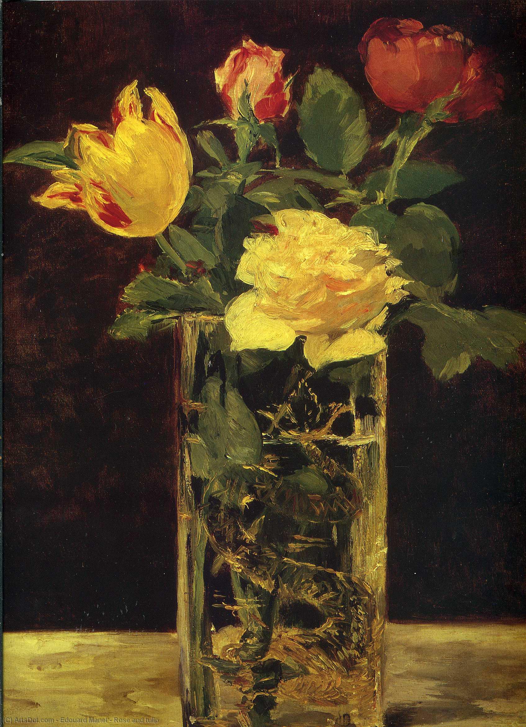 Ruusu Ja Tulppaanit — Édouard Manet