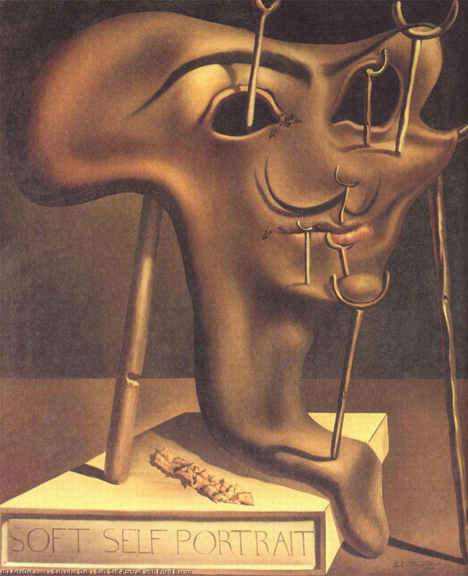 Salvador Dalí - Soft Self-Portrait with Fried Bacon