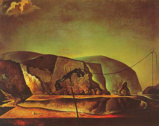 Salvador Dalí - Beach with Telephone, 1938