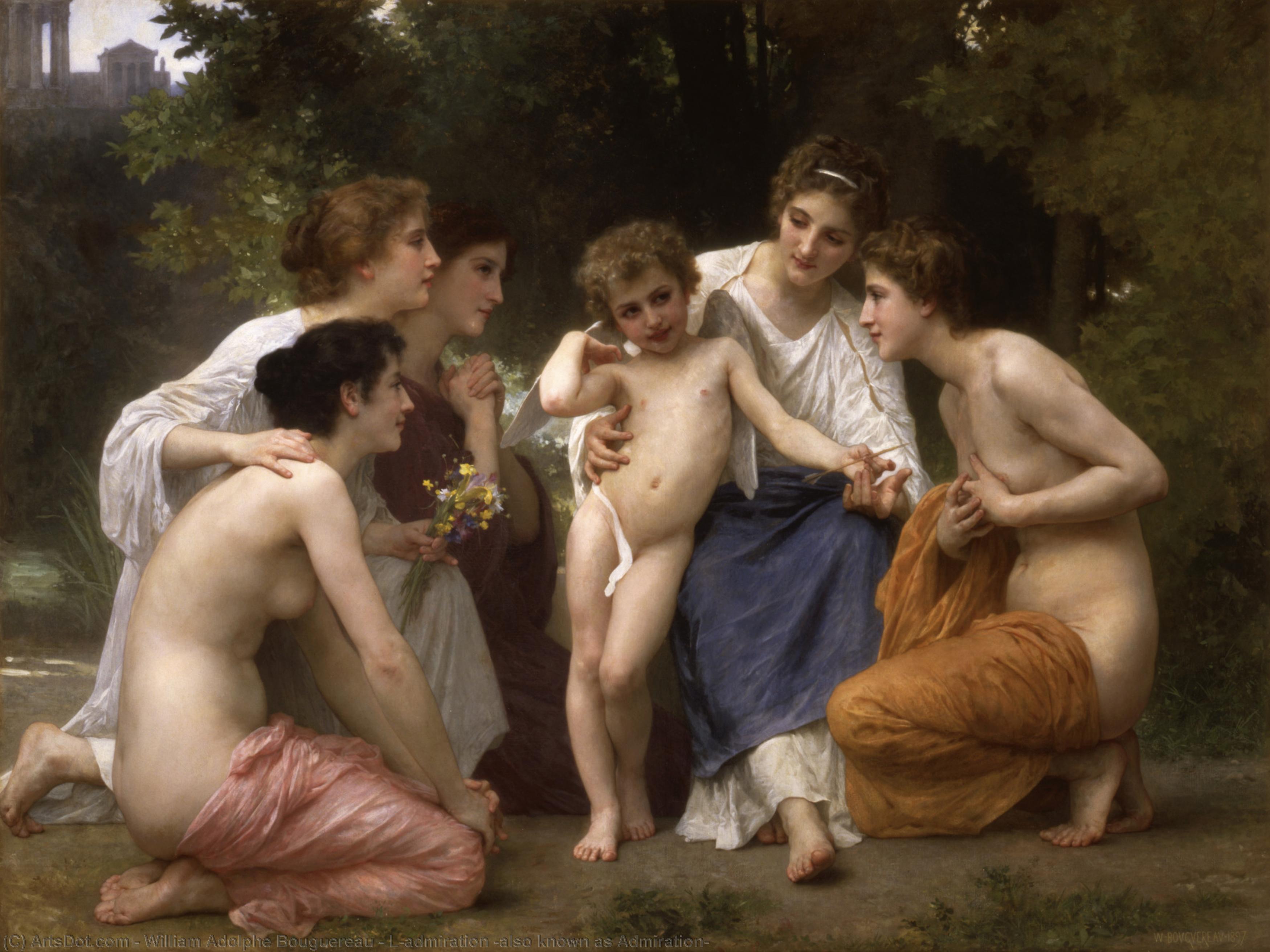 L'admiration (also Known As Admiration) — William-adolphe Bouguereau