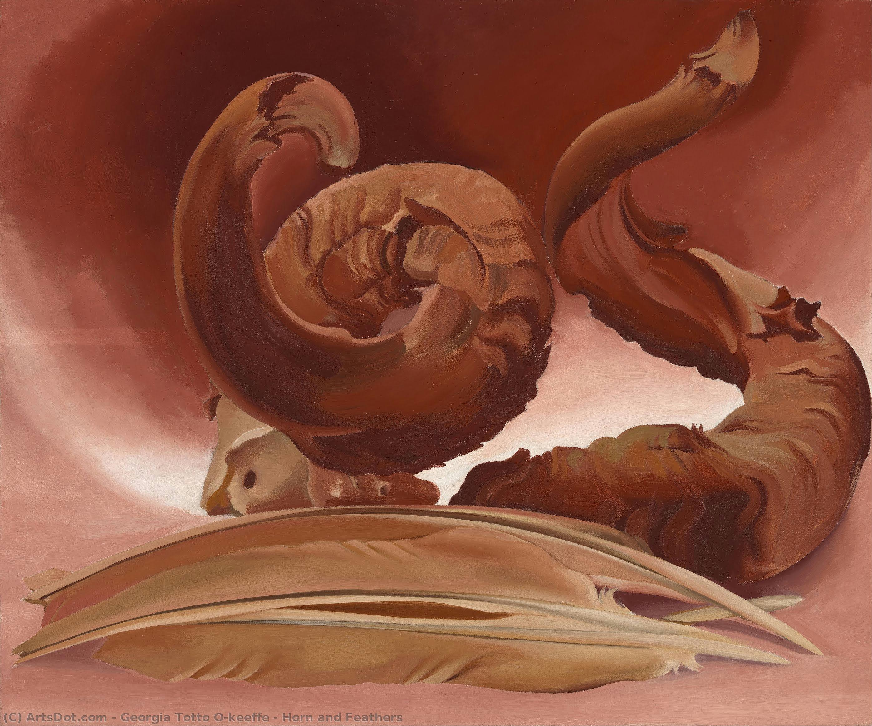 Georgia O'Keeffe - Horn and Feathers