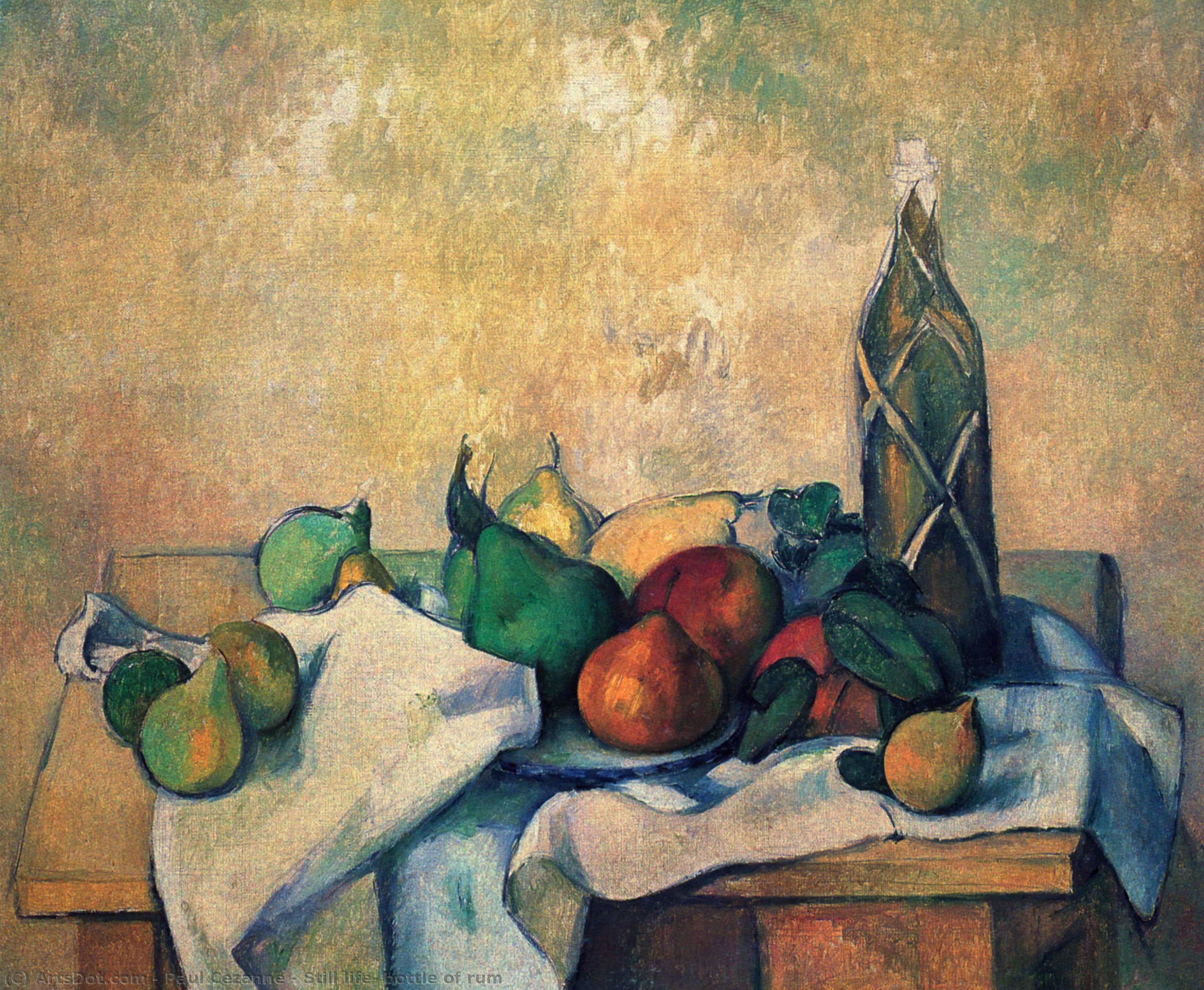 Stillleben Mit Rumflasche — Paul Cézanne